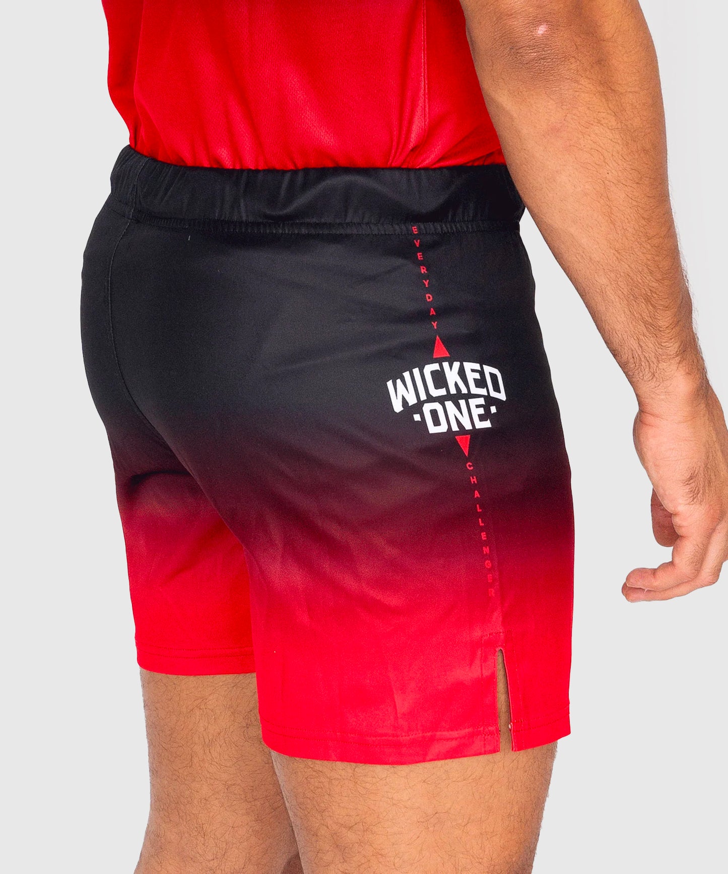 Short de MMA Wicked One Ghost - Noir/Rouge