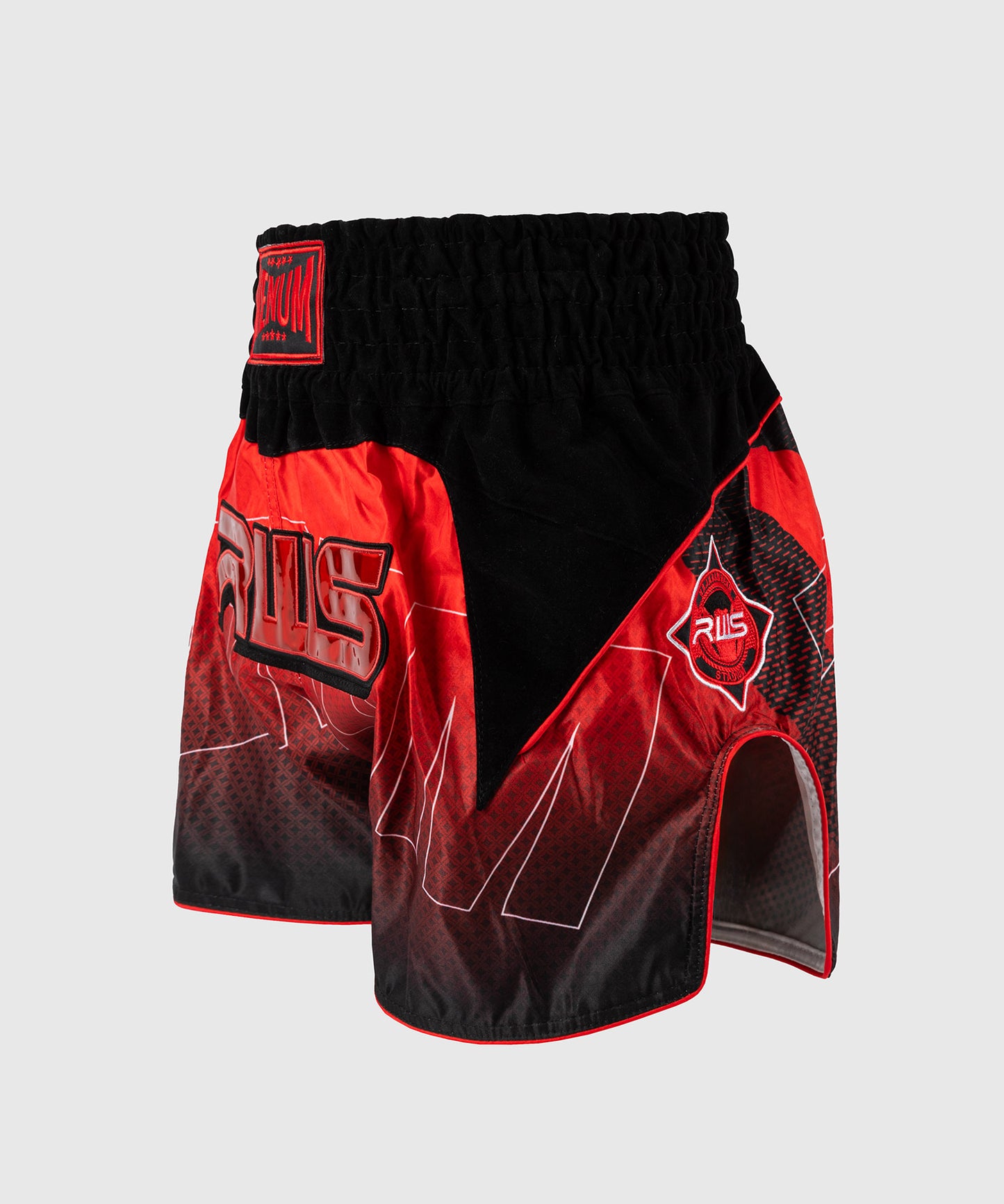 Short de Muay Thai Venum x RWS 2.0 – Noir/Rouge
