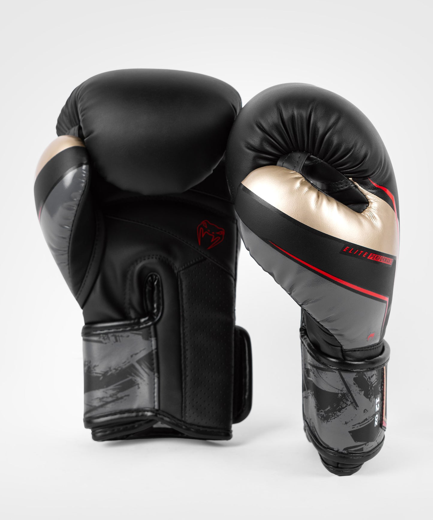 Gants de Boxe Venum Elite Evo - Noir/Or/Rouge