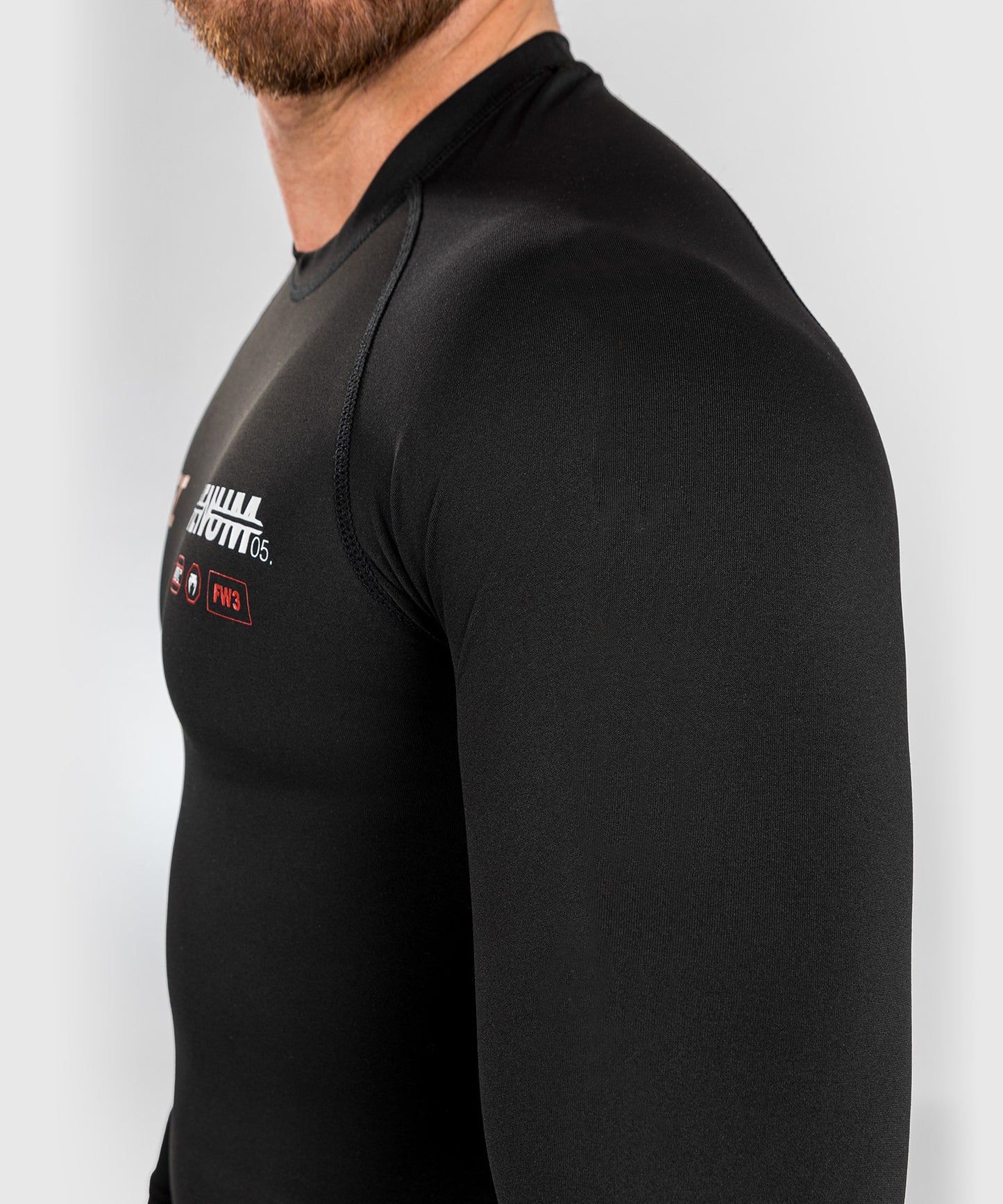Rashguard Performance à manches longues pour Hommes UFC Adrenaline by Venum Fight Week - Noir