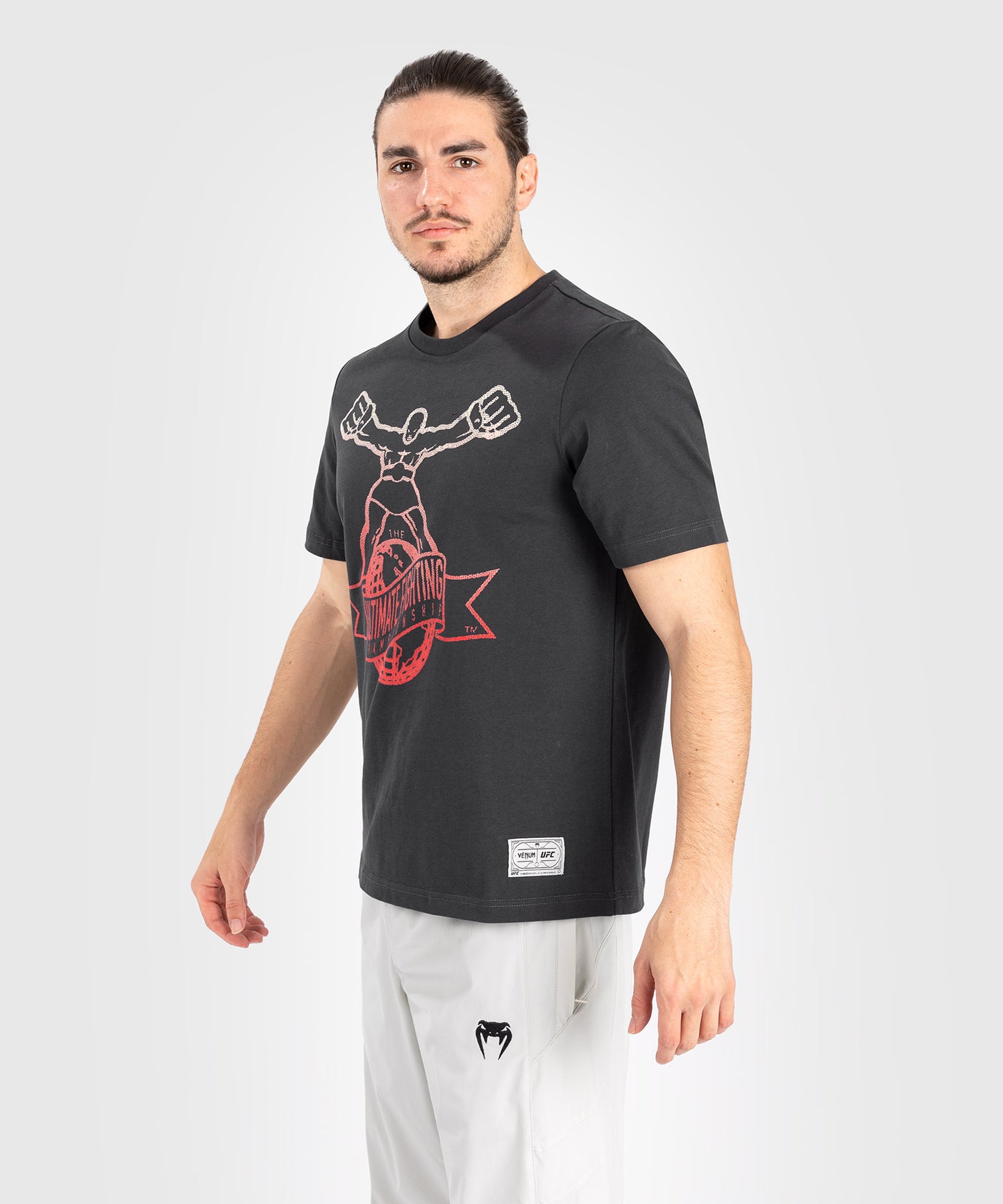 UFC by Venum Ulti-Man T-Shirt - Grey/Red  