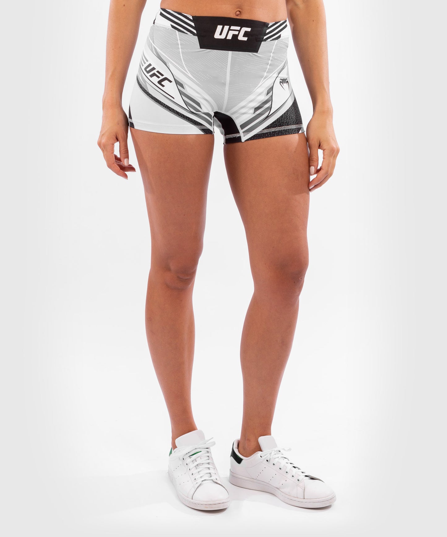 Short de compression pour Femmes UFC Venum Authentic Fight Night - Coupe Courte - Blanc