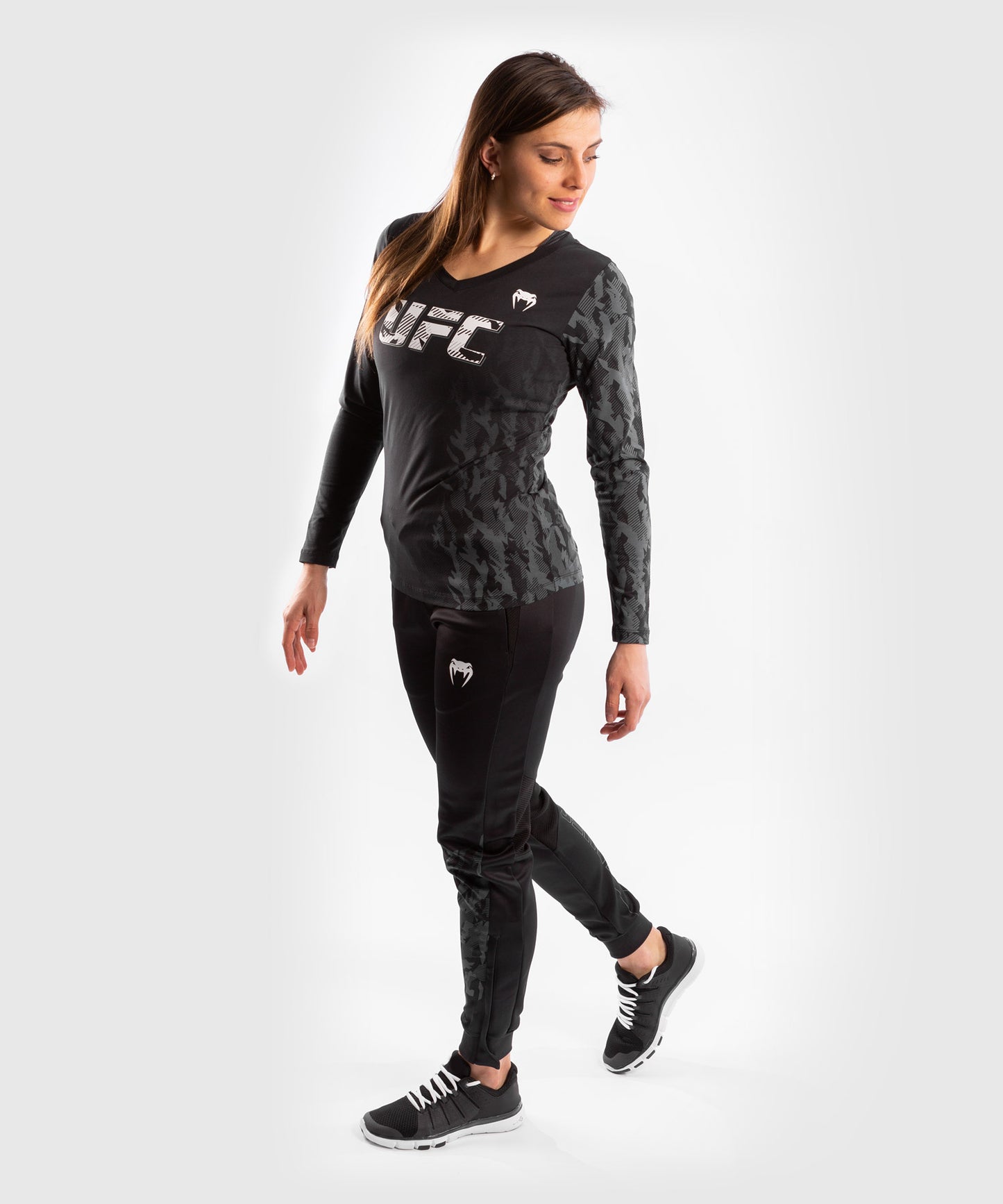 UFC Venum Authentic Fight Week Women's Long Sleeve T-shirt - Black