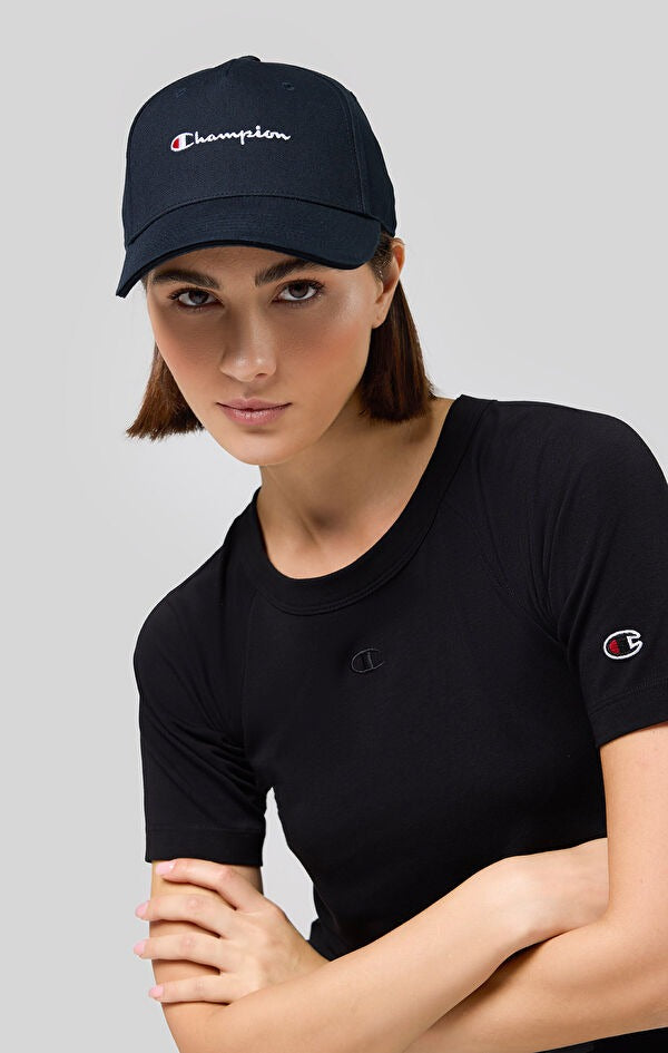 Champion Camiseta de Manga Corta Cuello Redondo – Negro