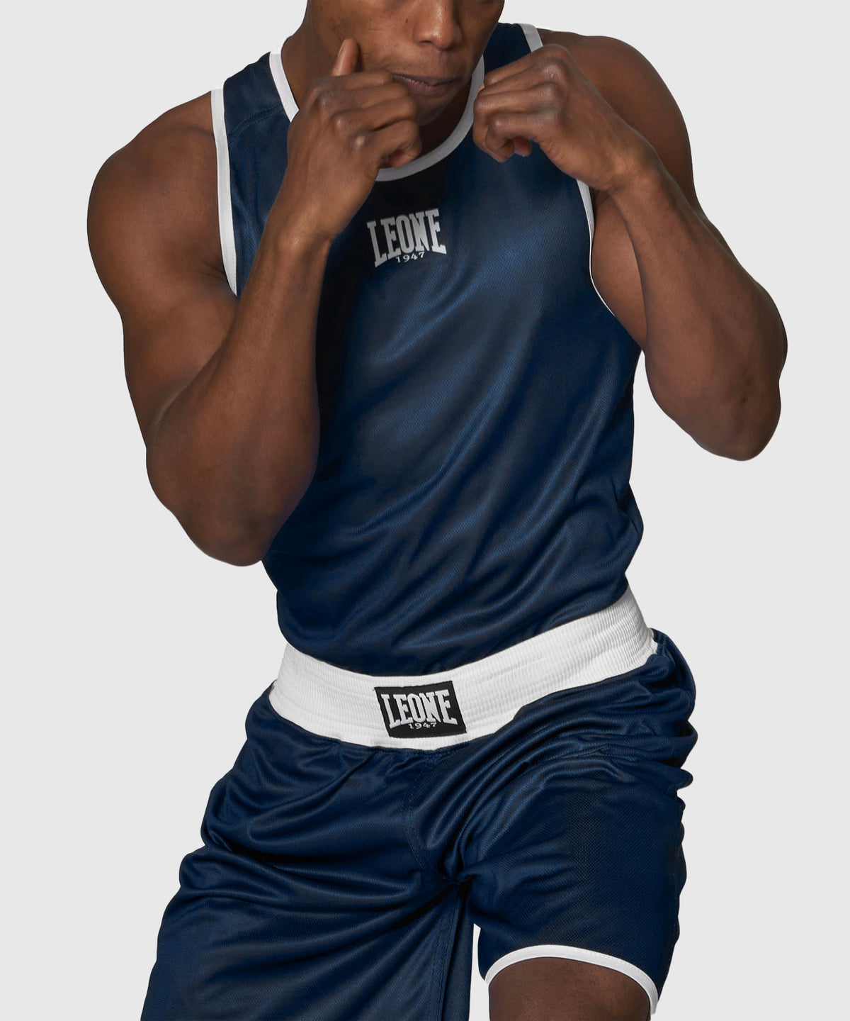 LEONE1947 Débardeur De Boxe Ambassador Homme – Lot De 1 – Polyester Léger Respirant Avec Bandes Latérales Iconiques