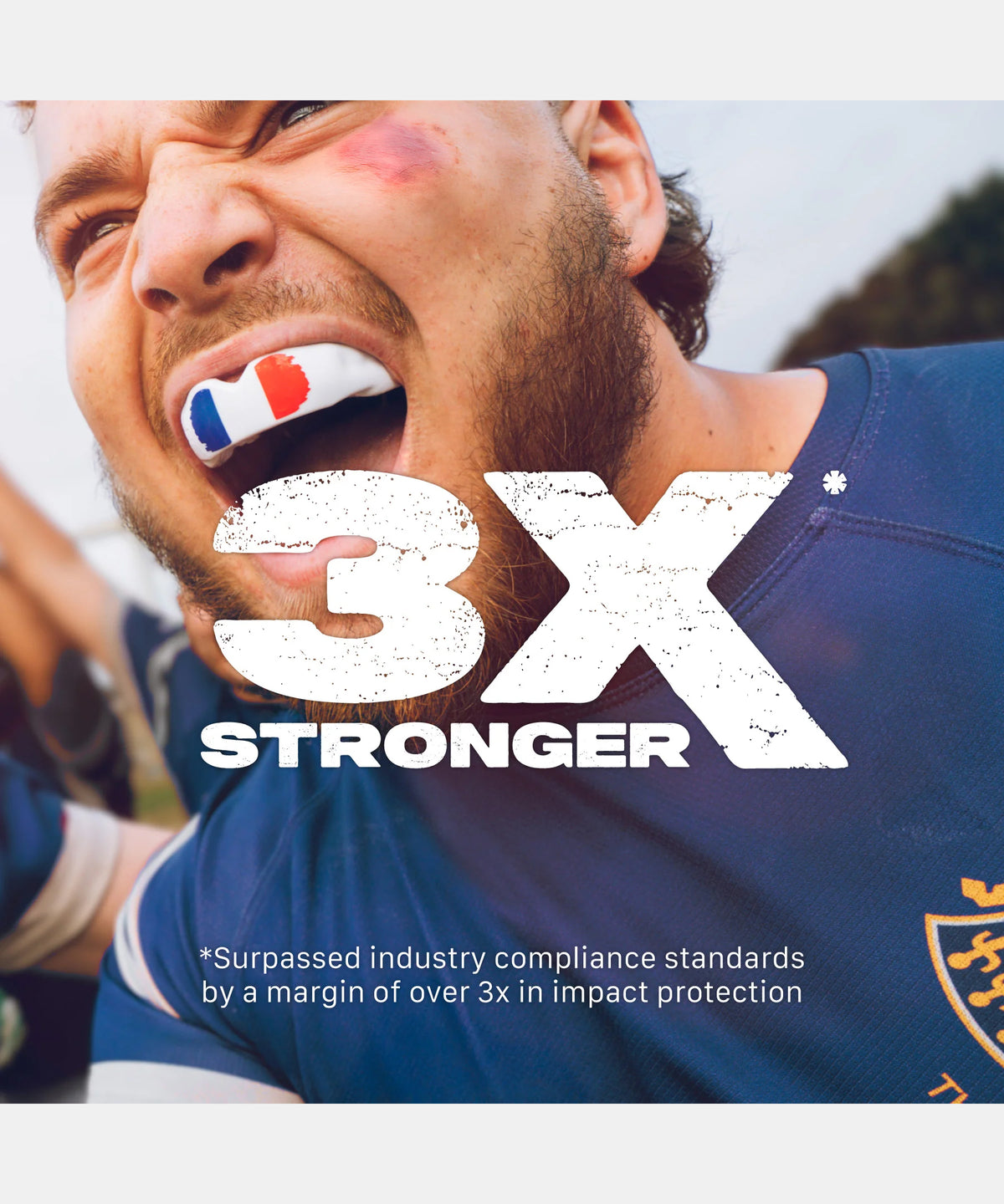 Safejawz Extro Flags Adult Mouthguard - France