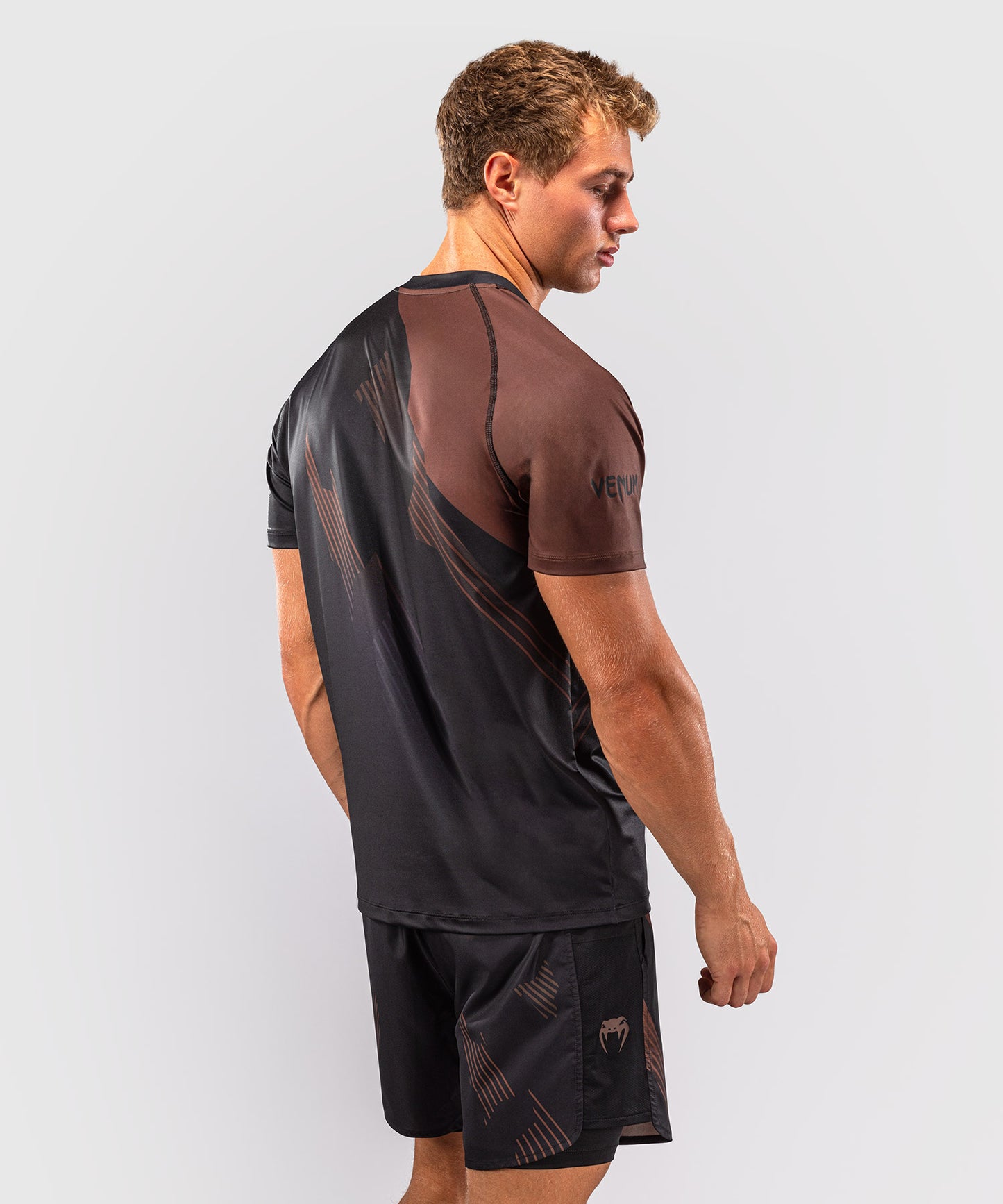 Venum No-Gi 6.0 Dry Tech T-Shirt - Black/Brown