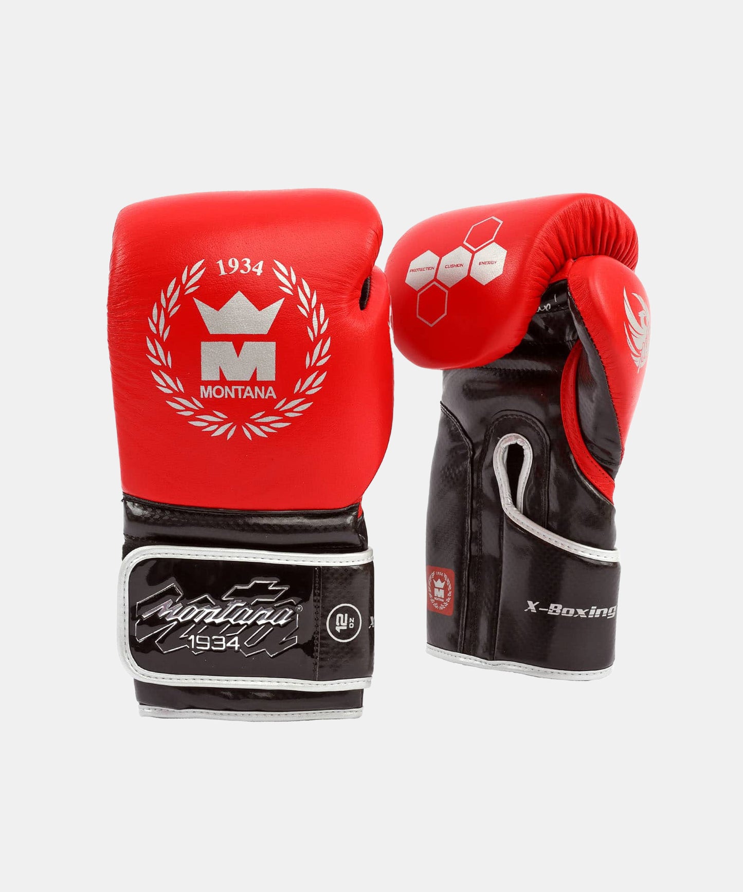 Montana X-Boxing Guantoni da Boxe - Rosso/Nero