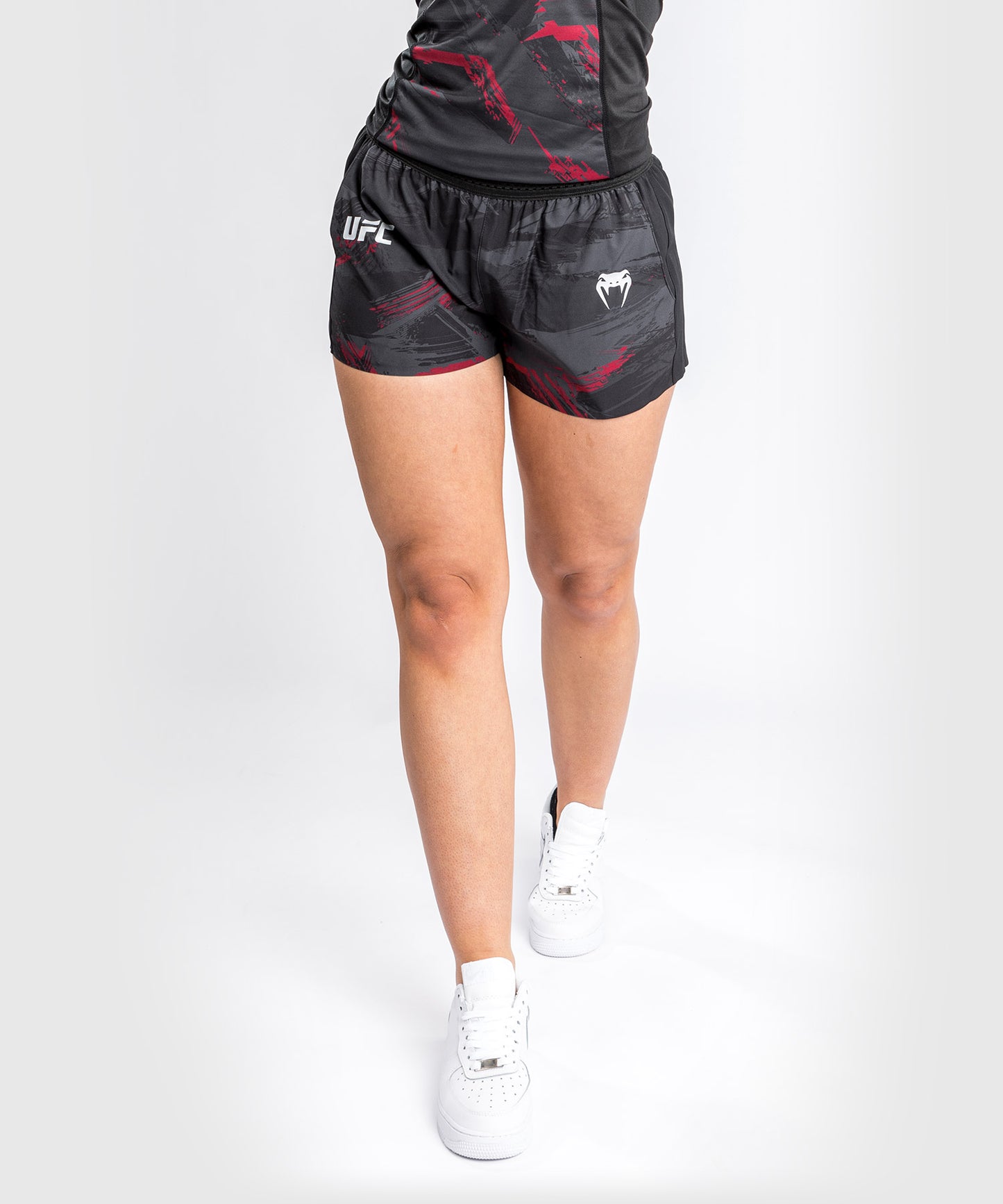 Short d'Entrainement UFC Venum Authentic Fight Week 2.0 - Pour Femmes - Noir/Rouge