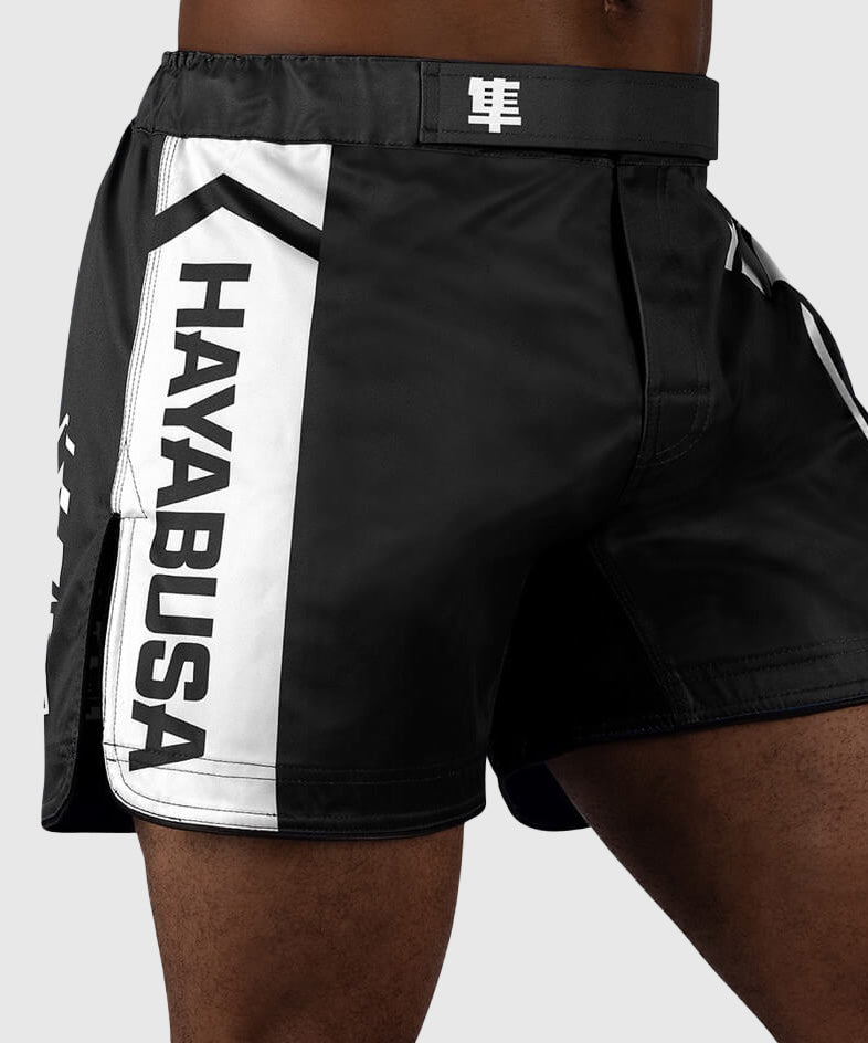 Short de MMA Icon Court Hayabusa - Noir/Blanc