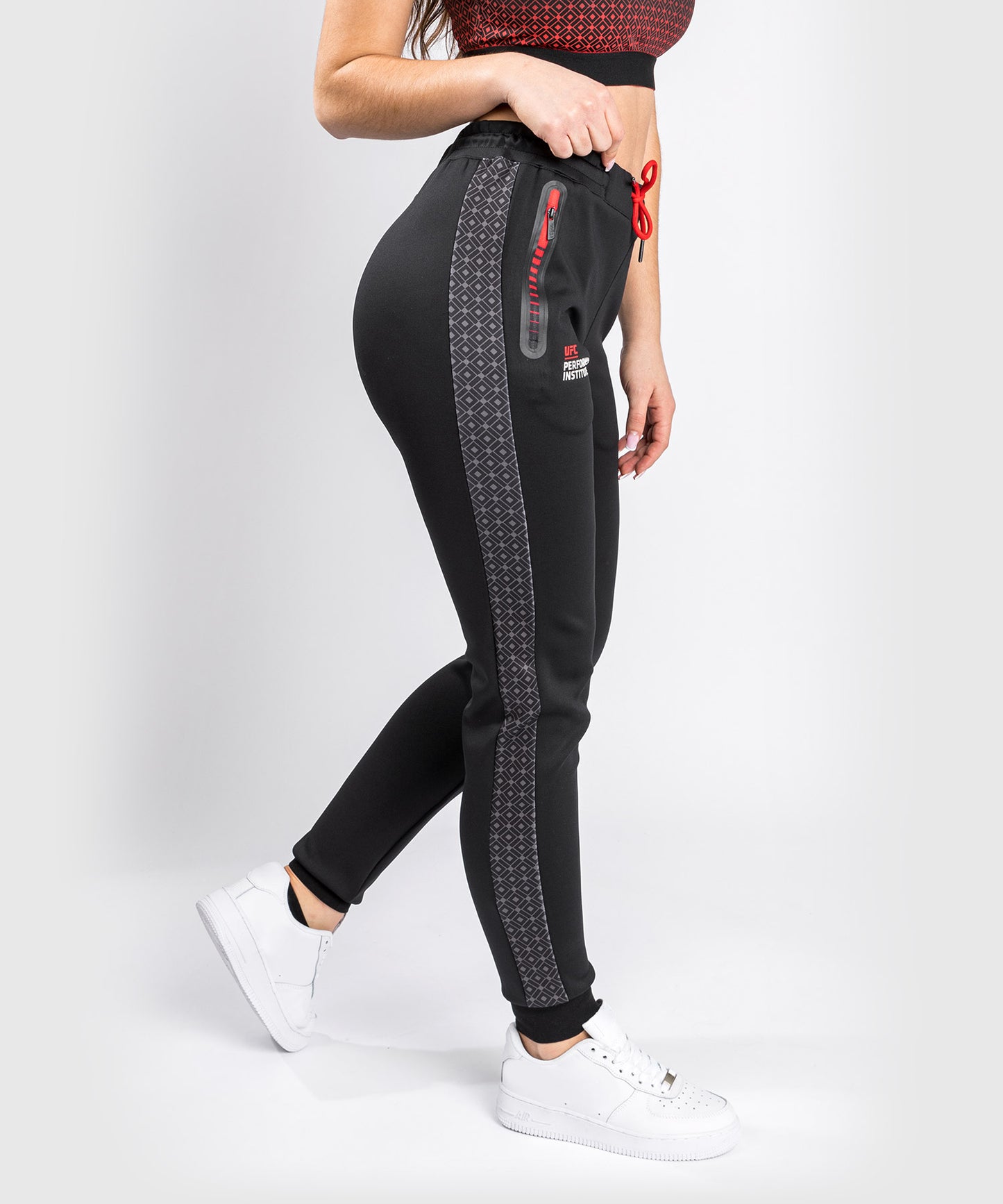 Pantalon de jogging UFC Venum Performance Institute - Pour Femmes - Noir/Rouge