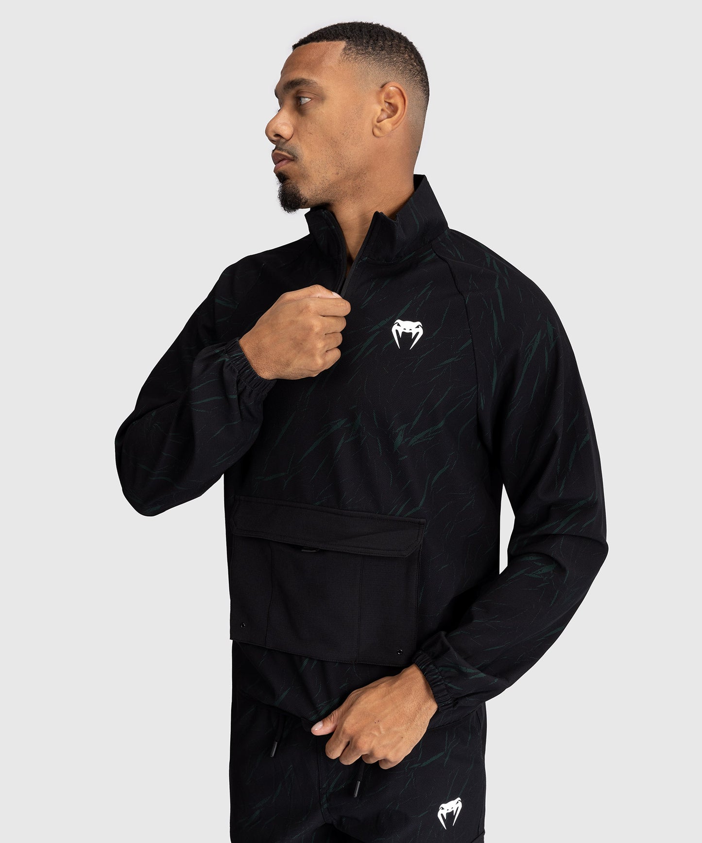 Venum Trooper Herren Trainingsjacke - Schwarz/Waldgrün