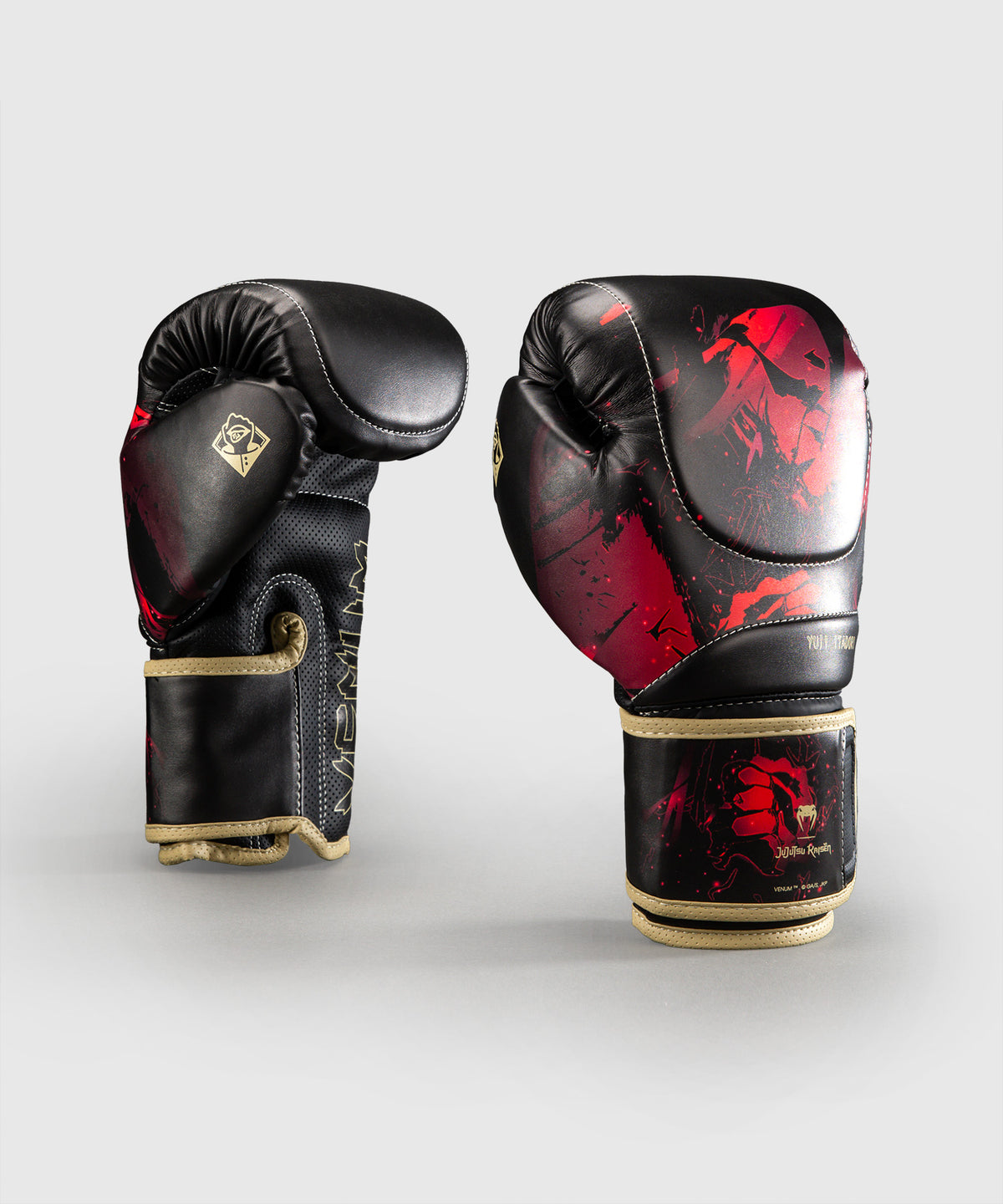 Jujutsu Kaisen x Venum Itadori Boxhandschuhe – Schwarz/Rot