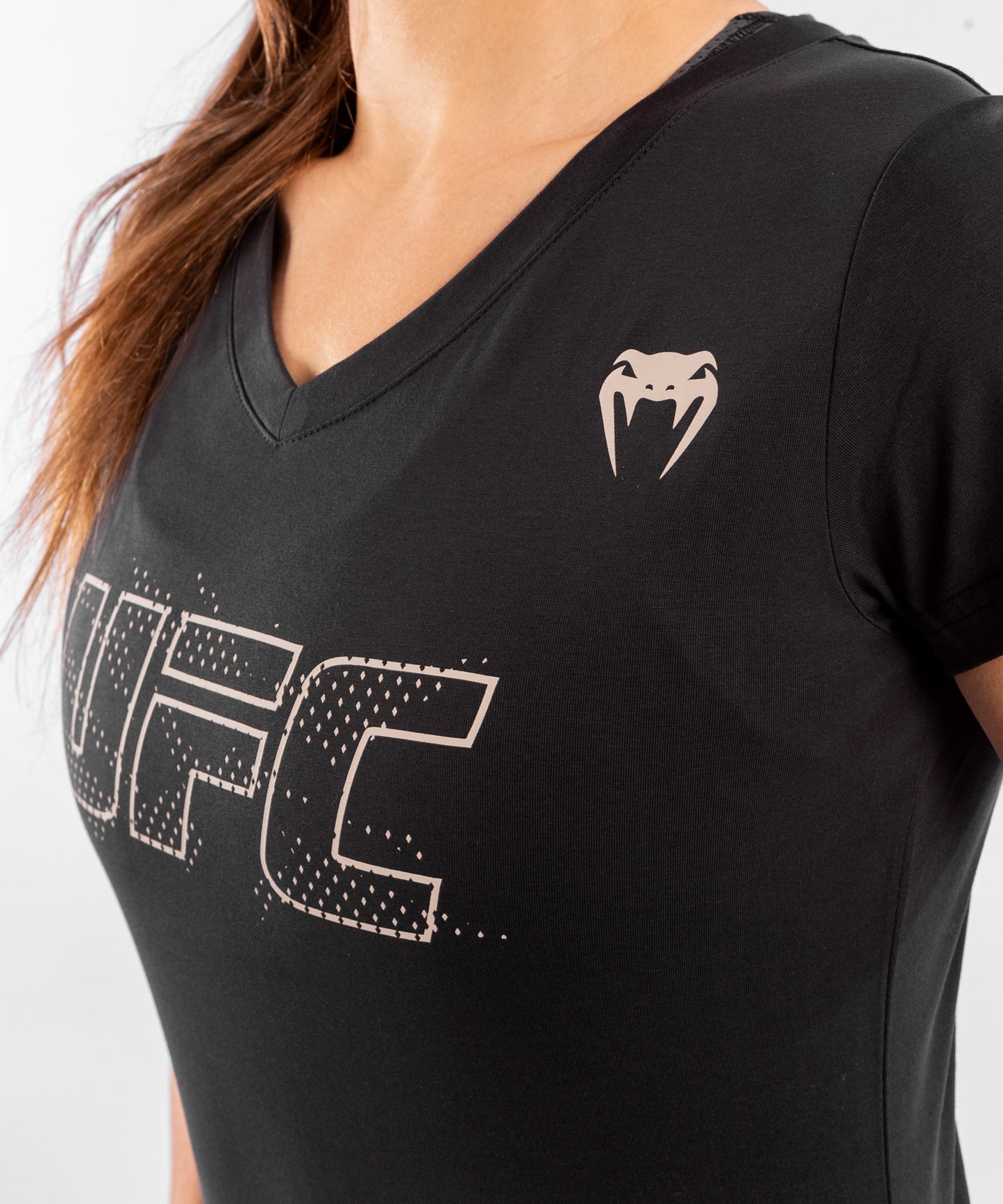 T-shirt Manches Courtes Femme UFC Venum Authentic Fight Week - Noir