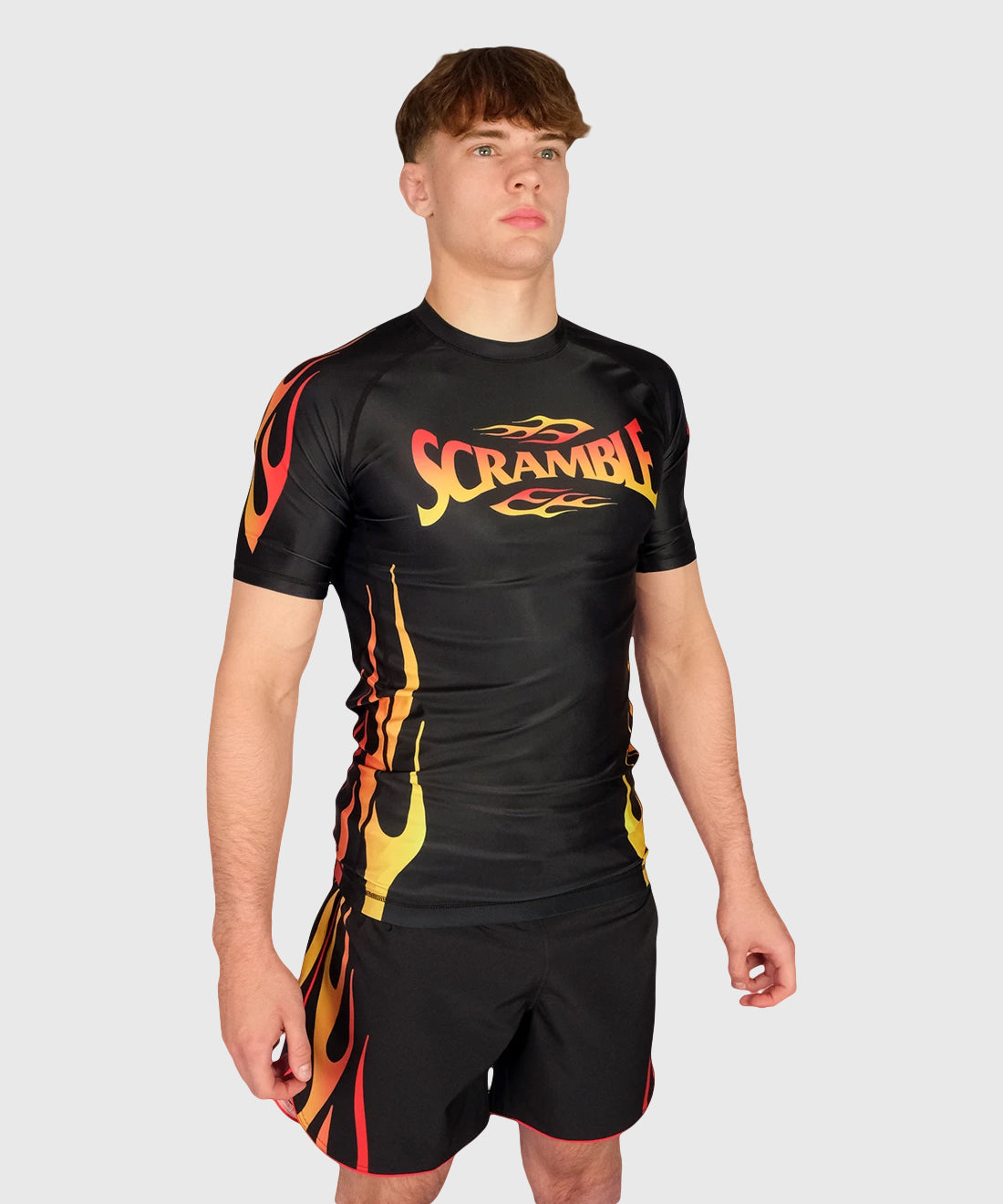 Rashguard À Manches Courtes Scramble 1998 Fire - Noir/Rouge