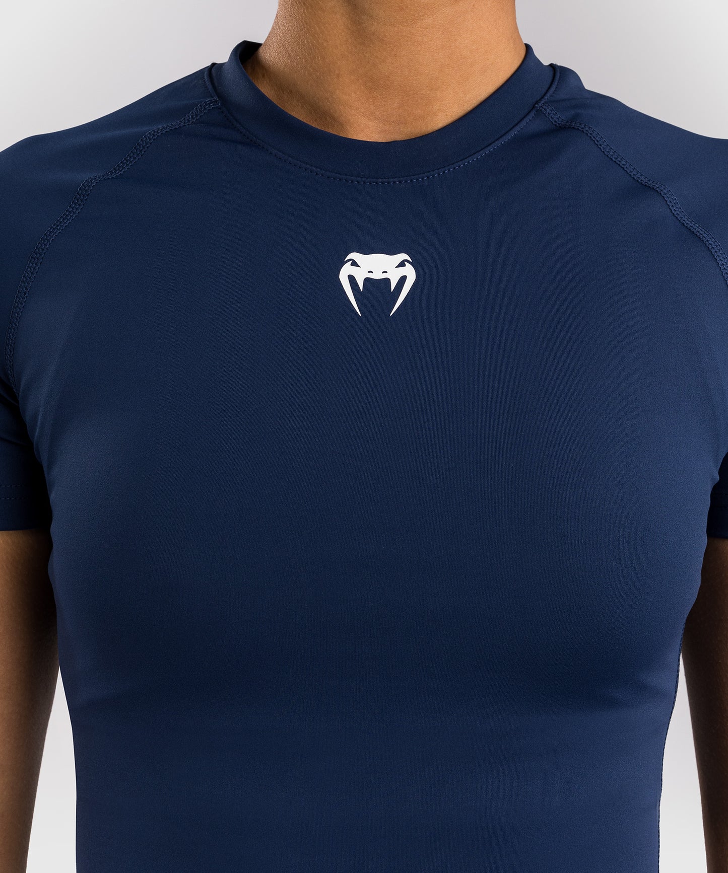 Venum New Perf Woman Range Halo Kurzarm Rashguard - Marineblau