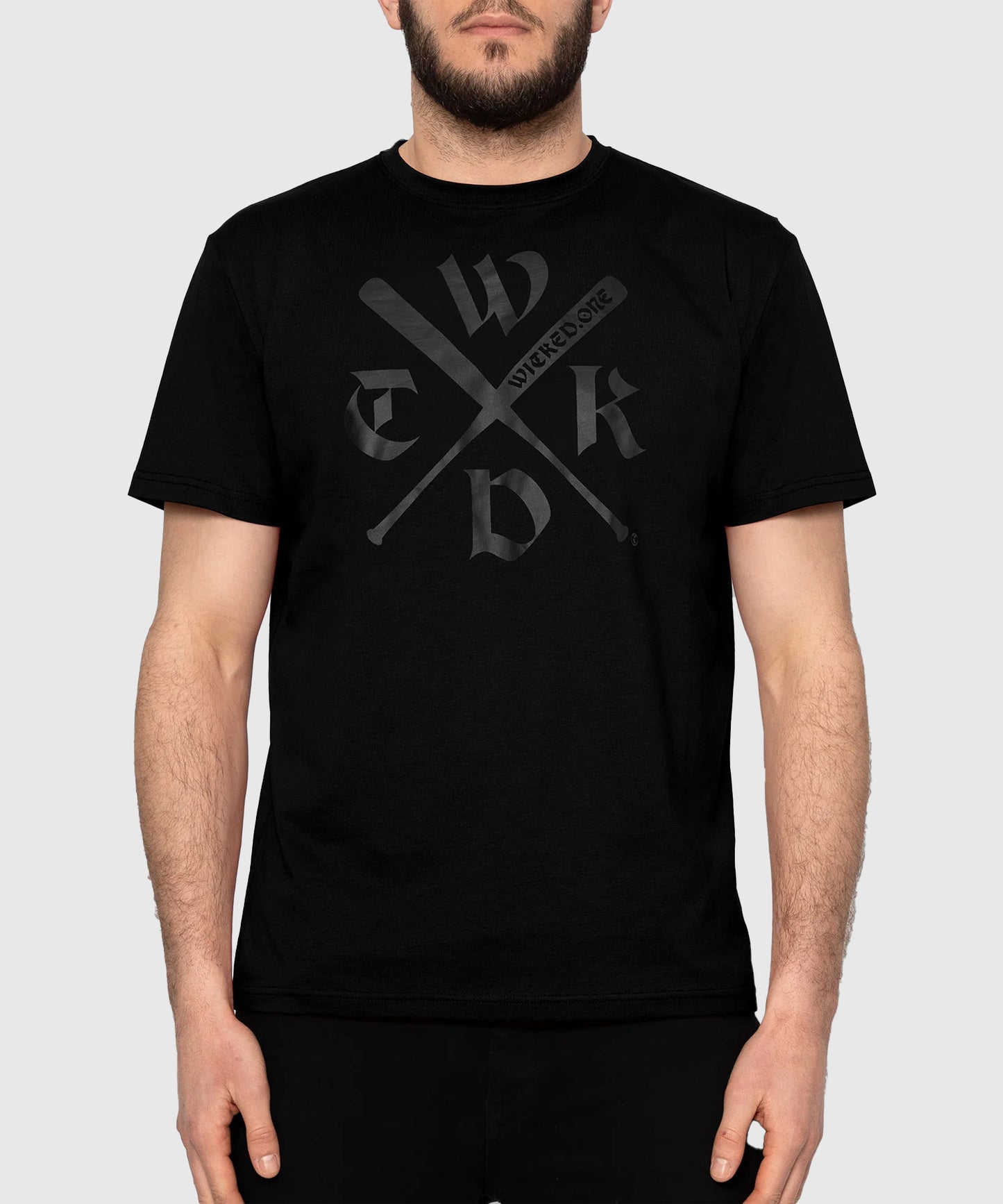 Wicked One Big Team Trainings-T-Shirt - Schwarz