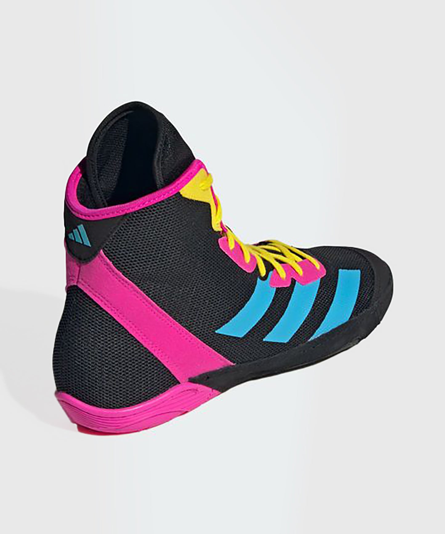 Adidas Adizero Wrestling Shoes - Black/Blue/Rose