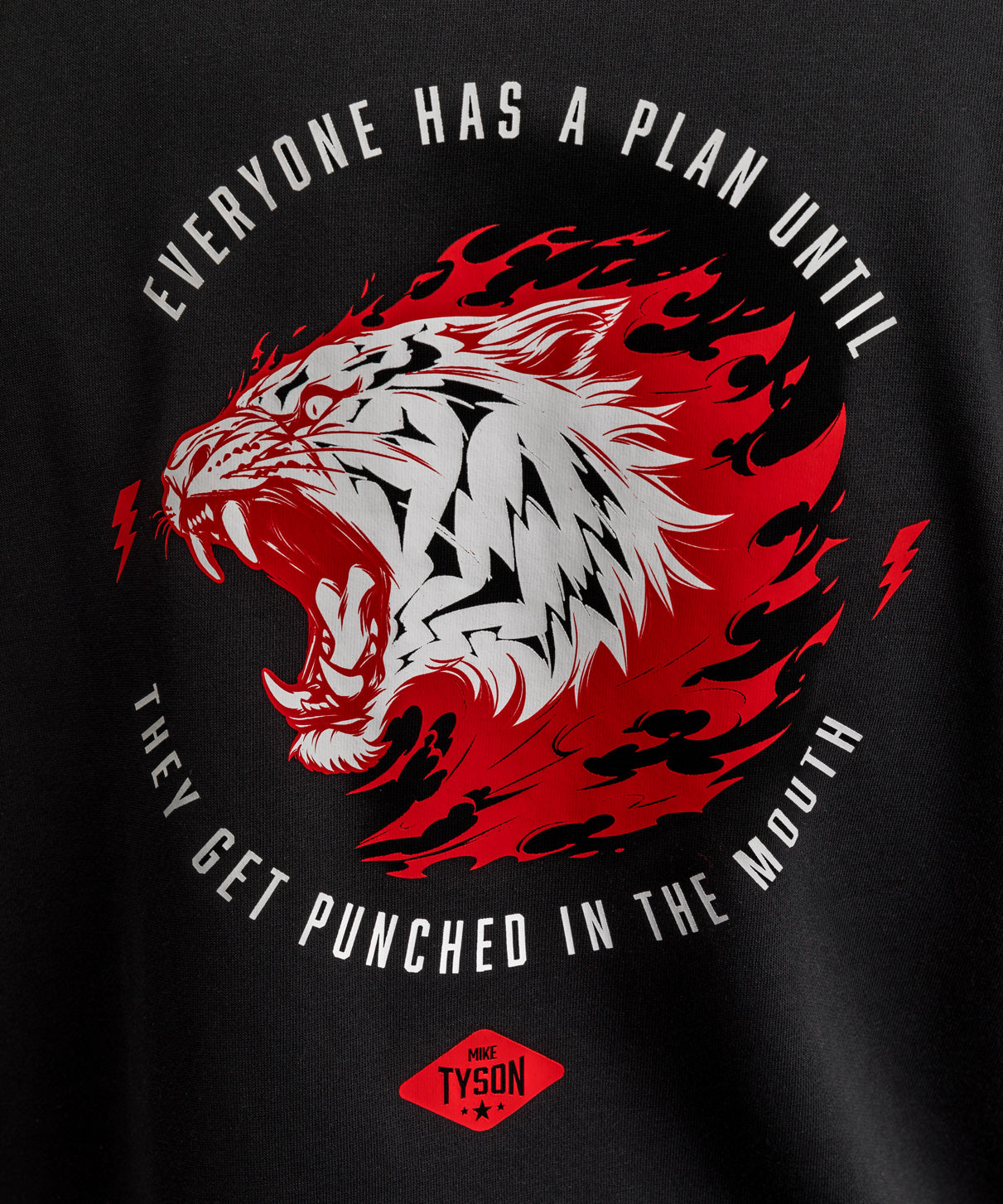 Venum x Mike Tyson Tiger Felpa senza maniche - Nero profondo/Rosso intenso