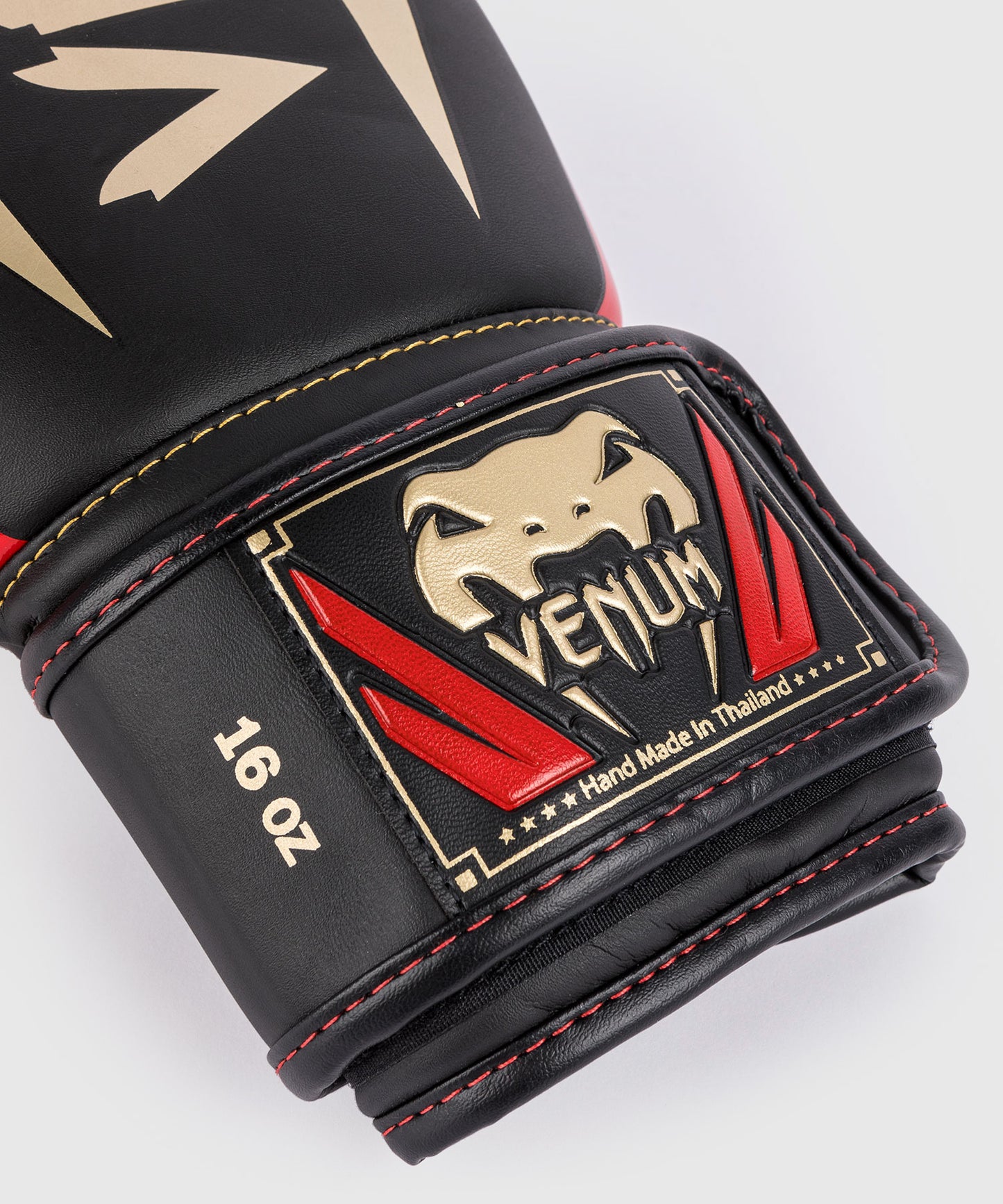 Gants de boxe Venum Elite - Noir/Or/Rouge