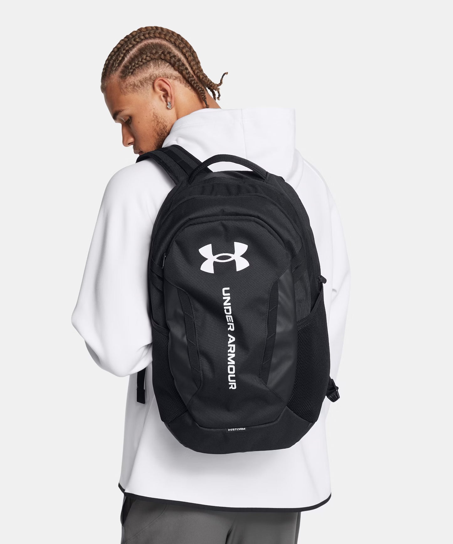 Under Armour Ua Hustle Sport Backpack – Black/White – Dragon Bleu