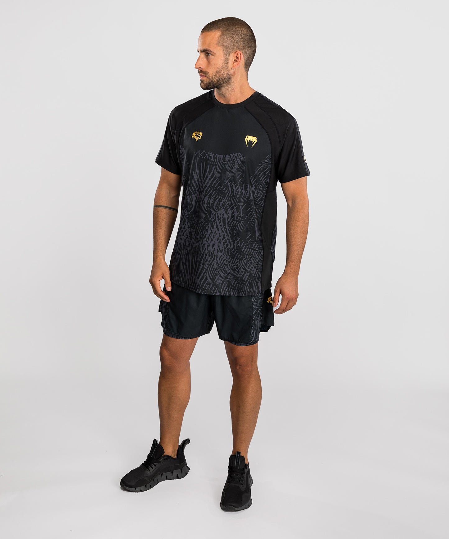 Venum x Chimaev Dry-Tech T-Shirt - Schwarz/Grau