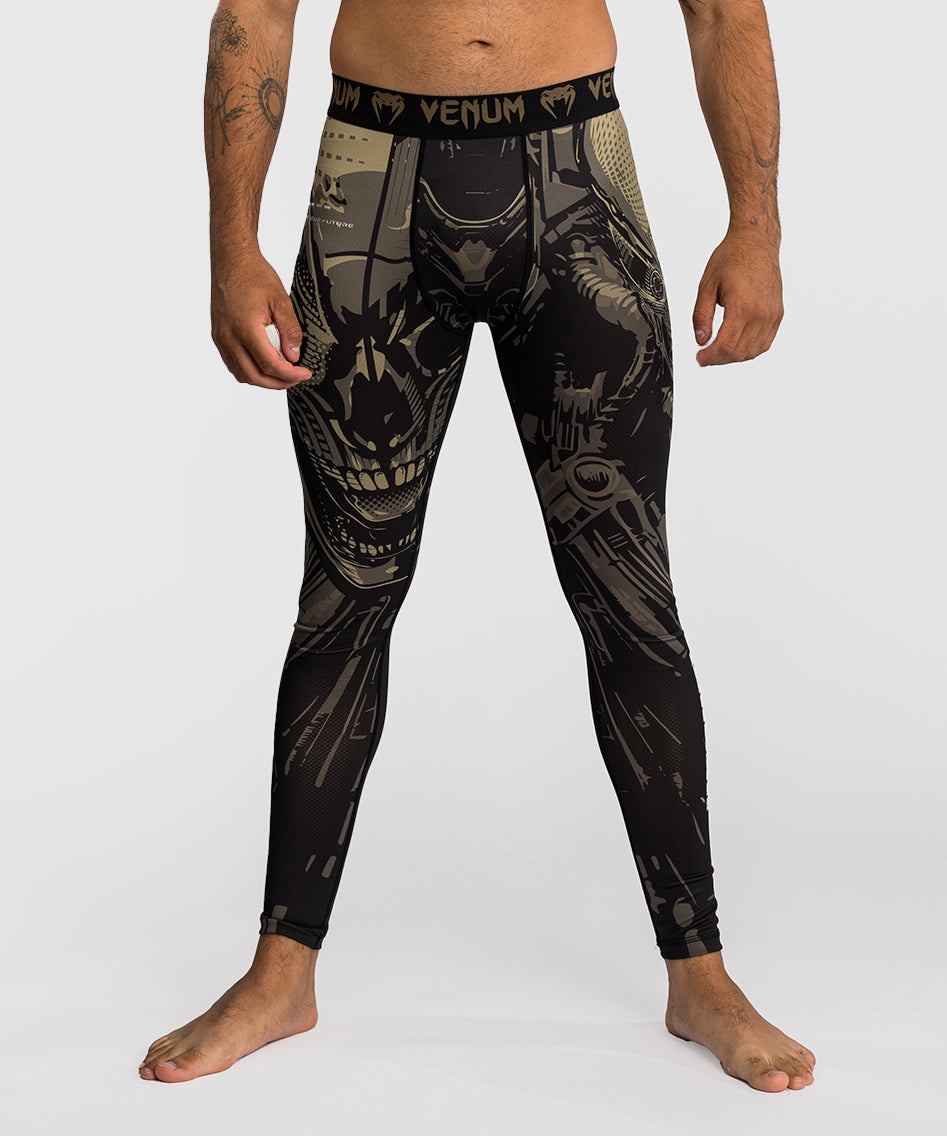 Pantaloni a compressione Venum Space Invader - Nero/Sabbia
