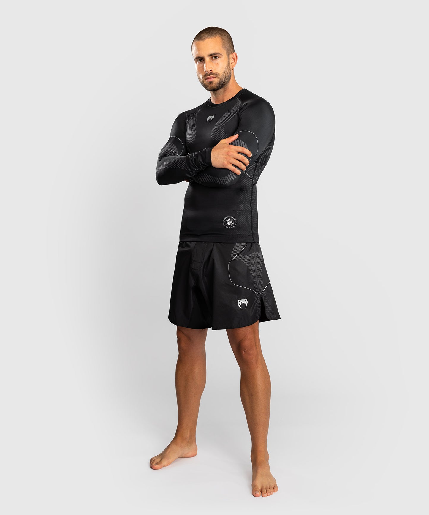 Rashguard Manches Longues Venum Nexus – Noir/Argent