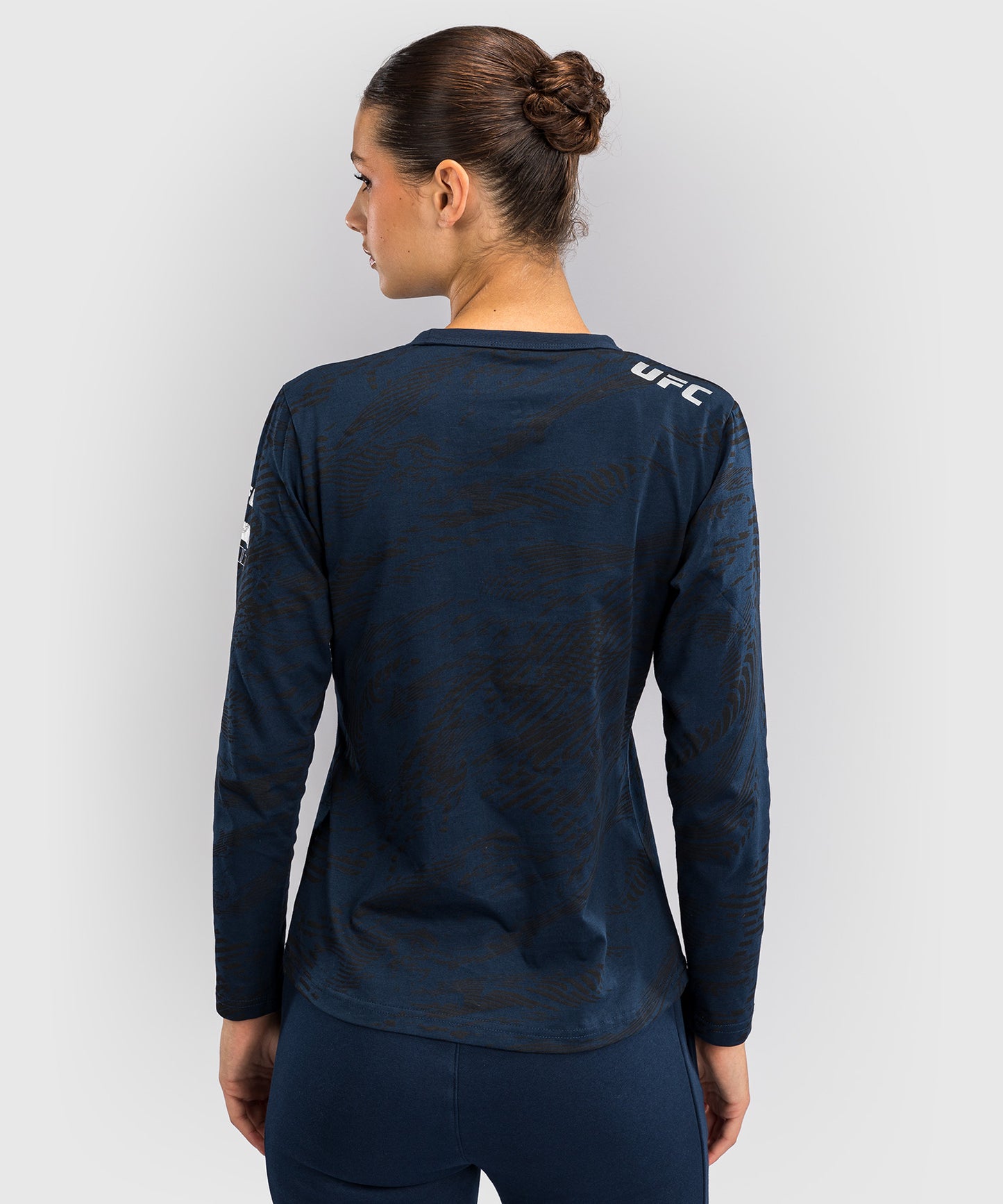 UFC Fusion by Venum Fight Week Women’s Long Sleeve Cotton T-Shirt - Oceanic Blue