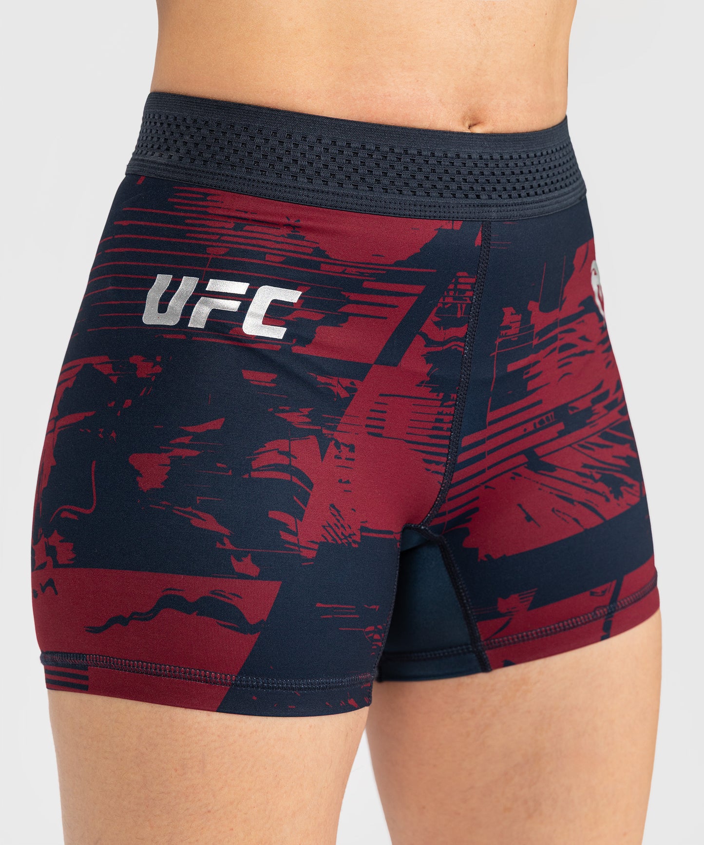 UFC Zenith by Venum Authentic Fight Week Short Vale Tudo Performance Mujer - Azul marino/Burdeos/Plateado