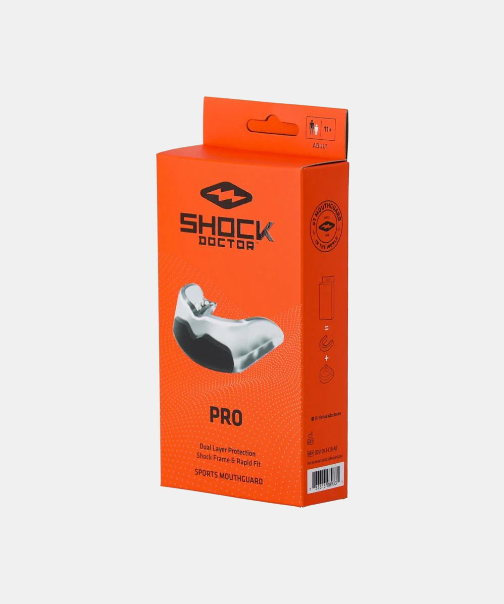 Shock Doctor Pro Junior Mouthguard - Clear/Black