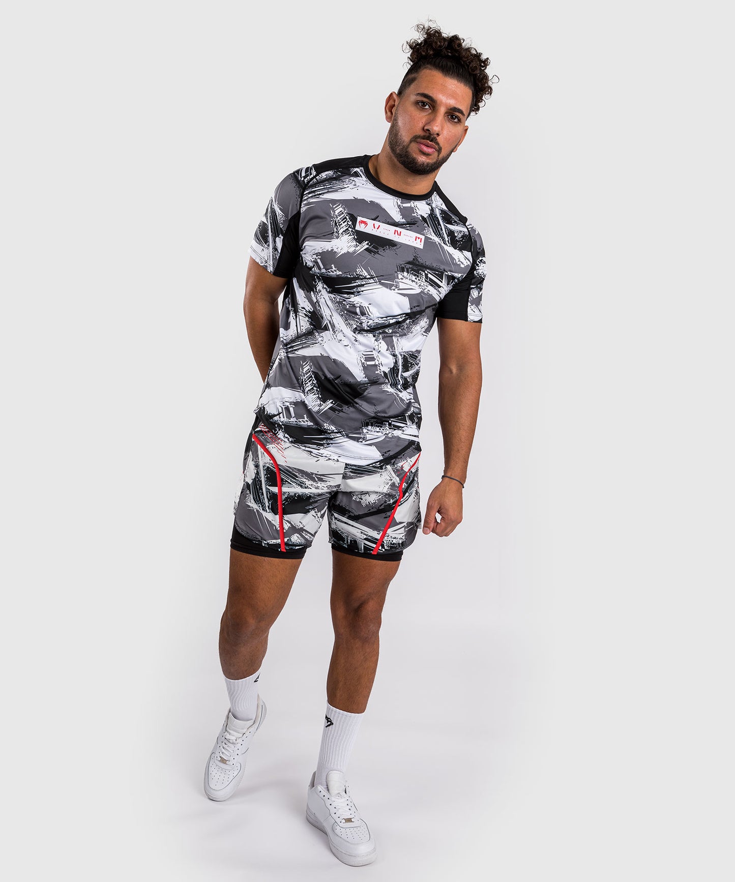 Venum Electron 3.0 Dry-Tech T-Shirt - Grau/Rot