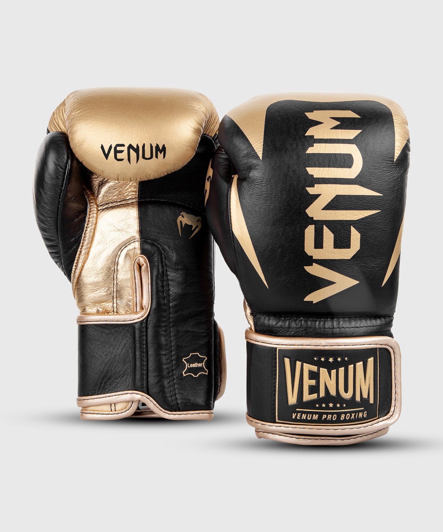 Venum Hammer Velcro pro boxing gloves - Black/Gold