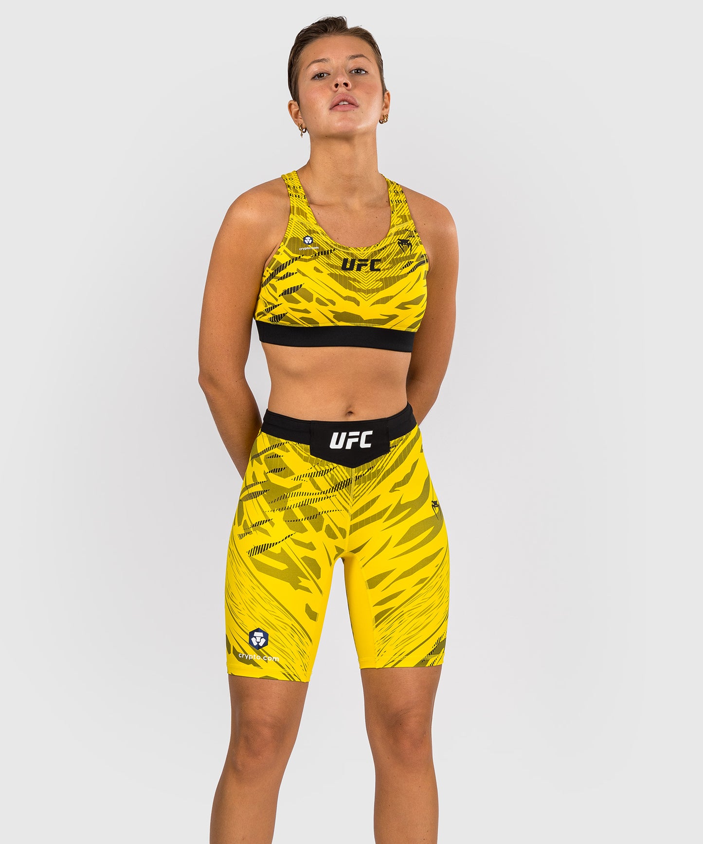 UFC Fusion by Venum Authentic Fight Night Damen Vale Tudo Short - Long Fit - Gelb