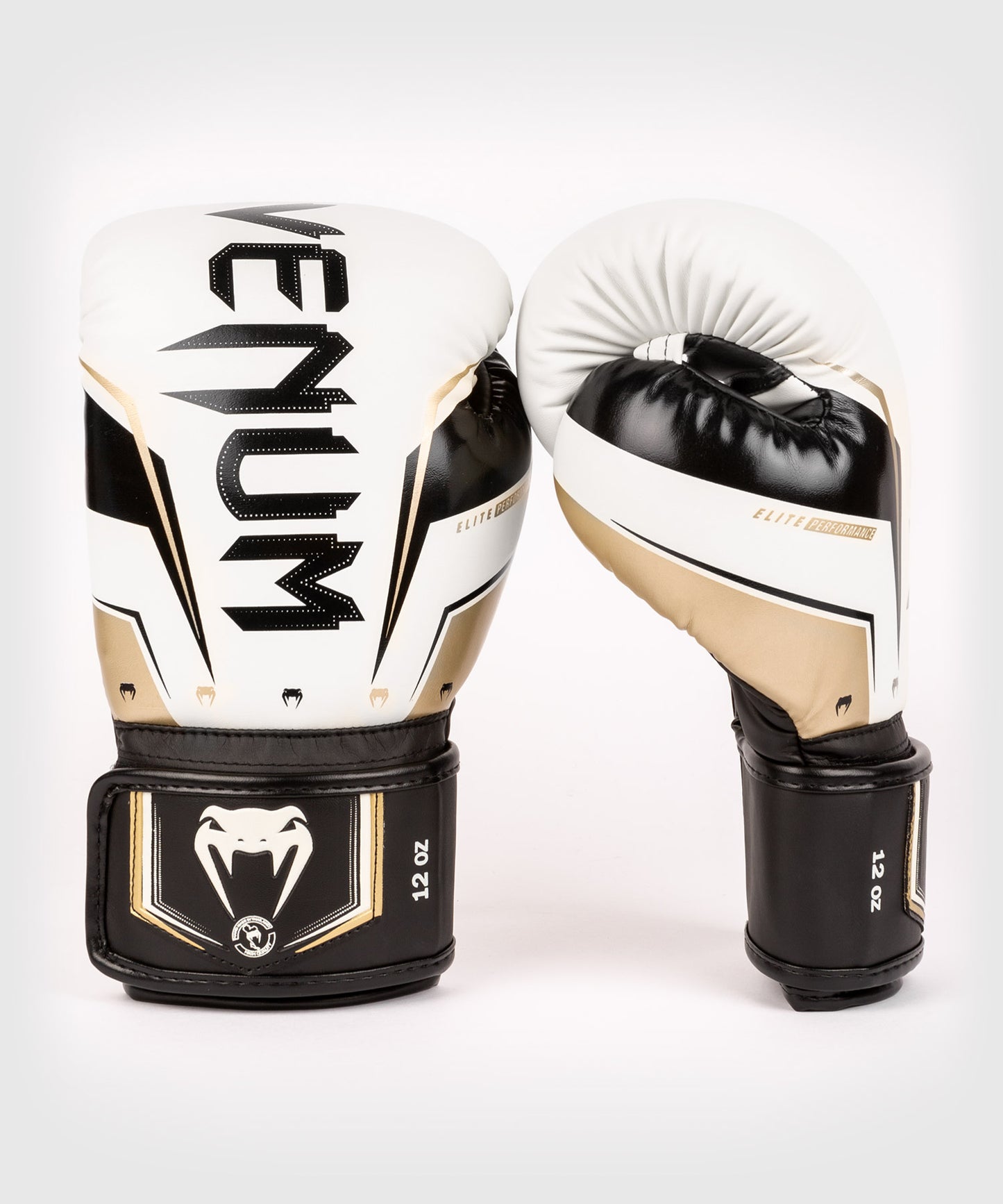 Gants de Boxe Venum Elite Evo - Blanc/Or