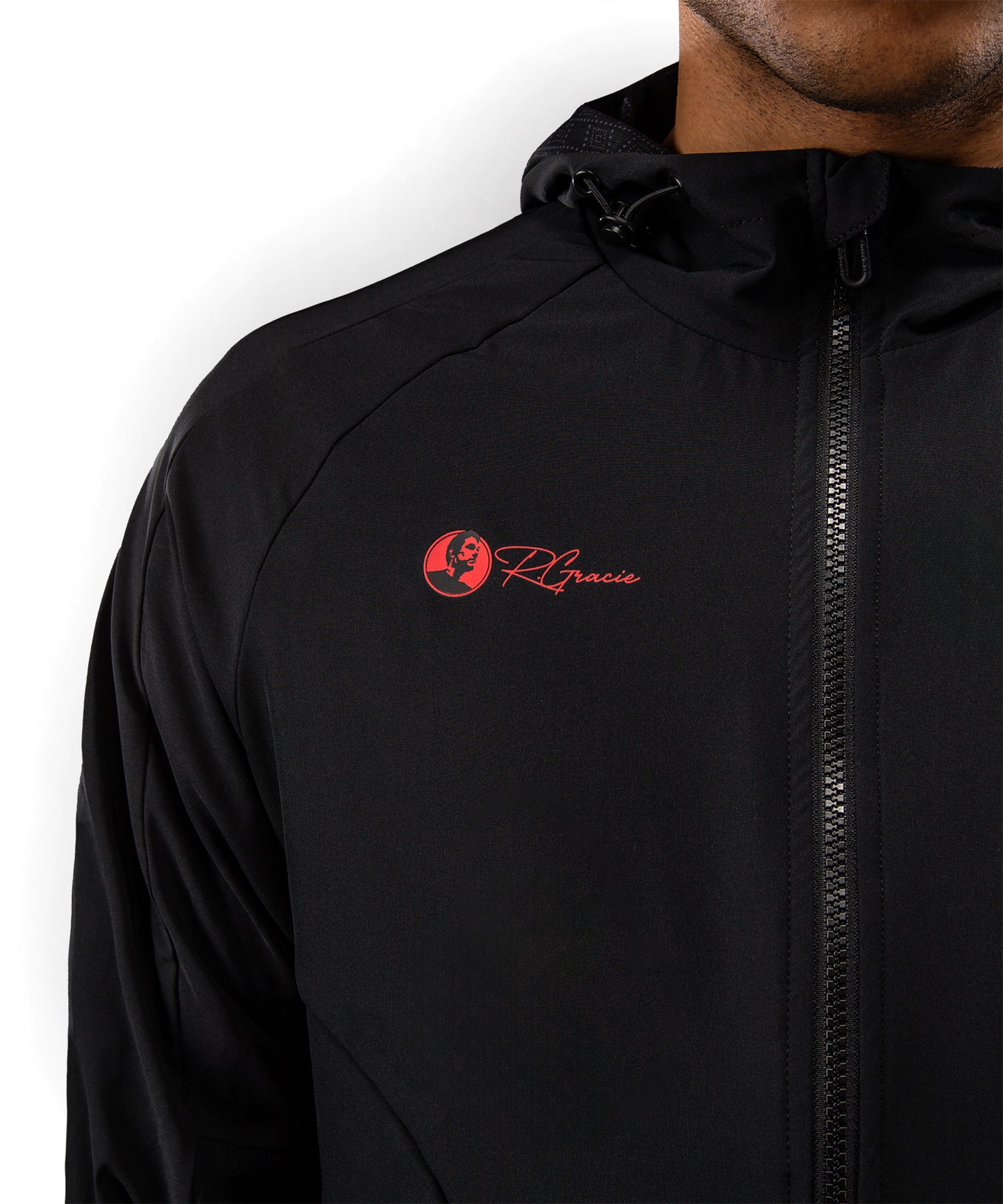 Venum x Roger Gracie Signature Jacke mit Reißverschluss - Schwarz/Rot