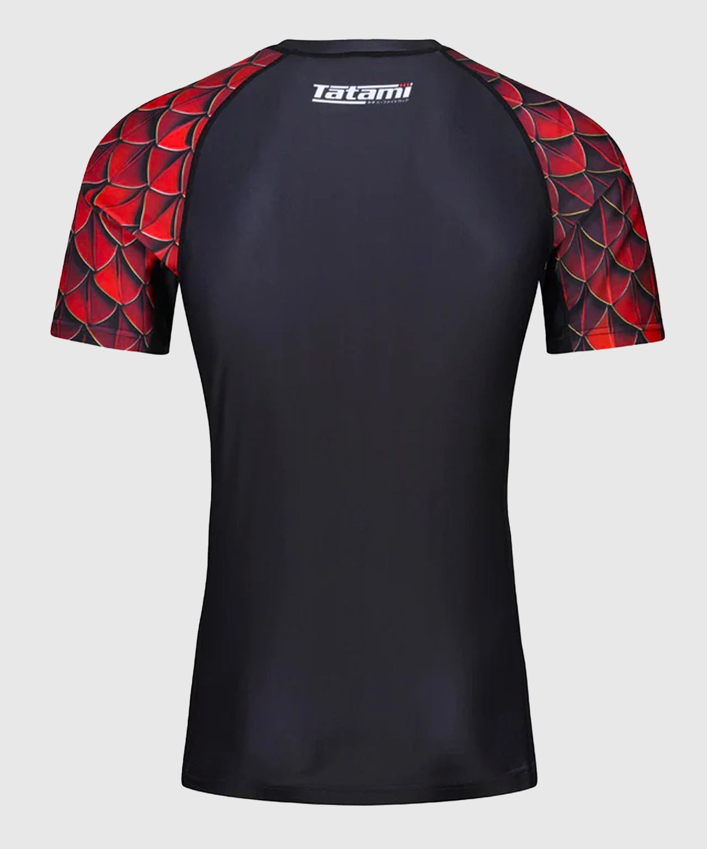 Rashguards À Manches Courtes Tatami Fightwear Recharge Dragon - Noir/Rouge