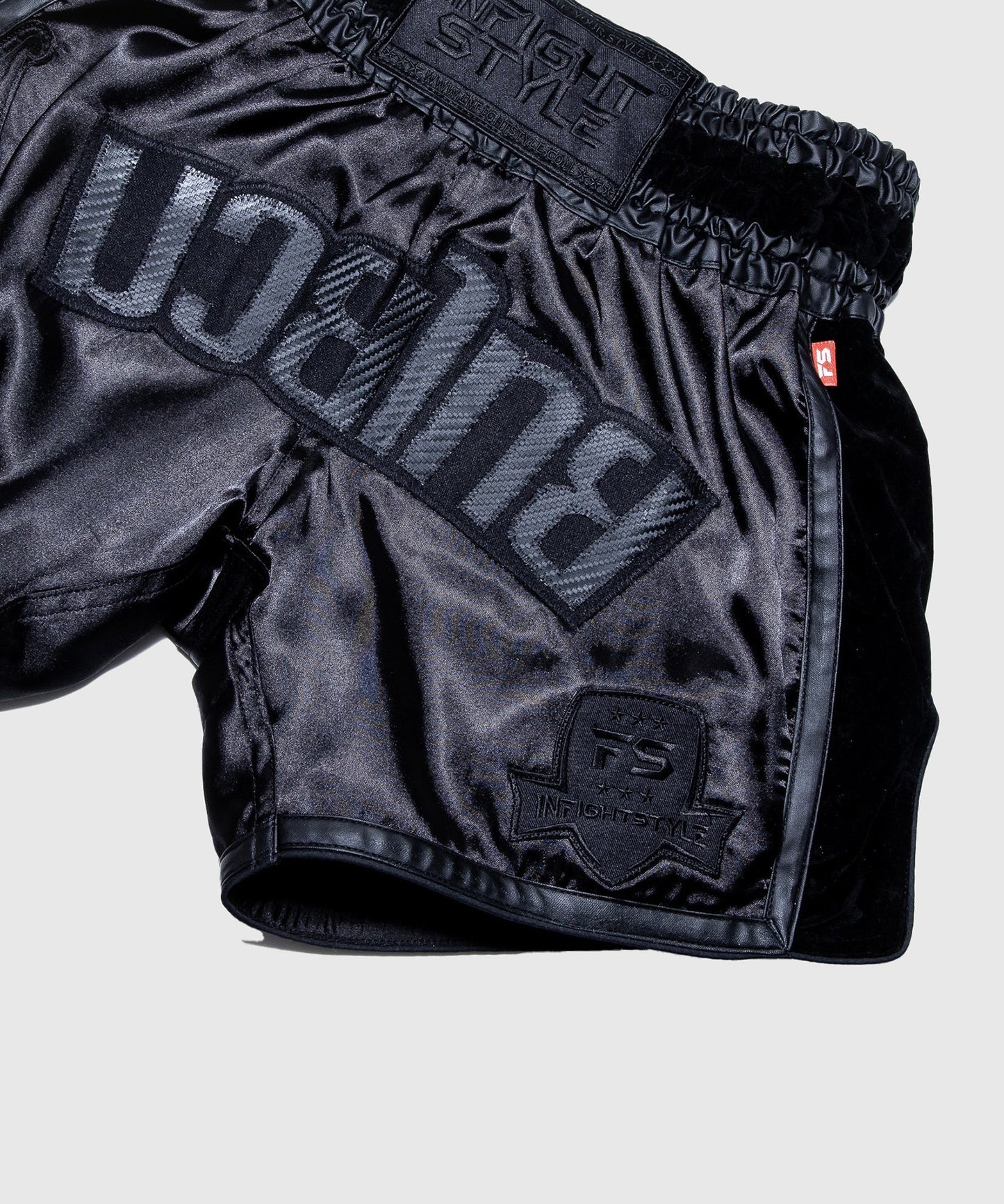 Muay Thai Infightstyle Shorts Fs Rt20 Retro - Black/Black