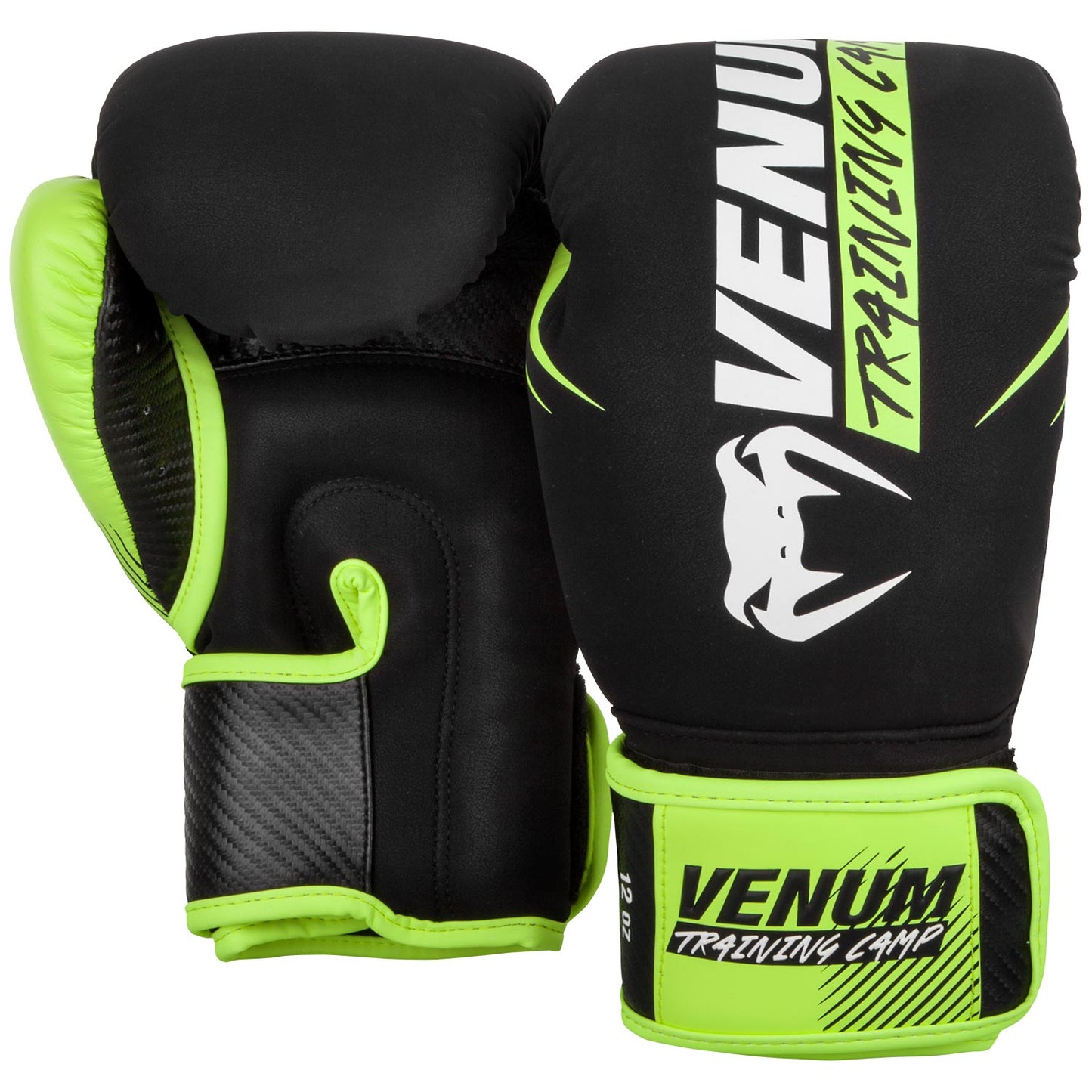 Gants de boxe Venum Training Camp 2.0 - Noir/Jaune Fluo
