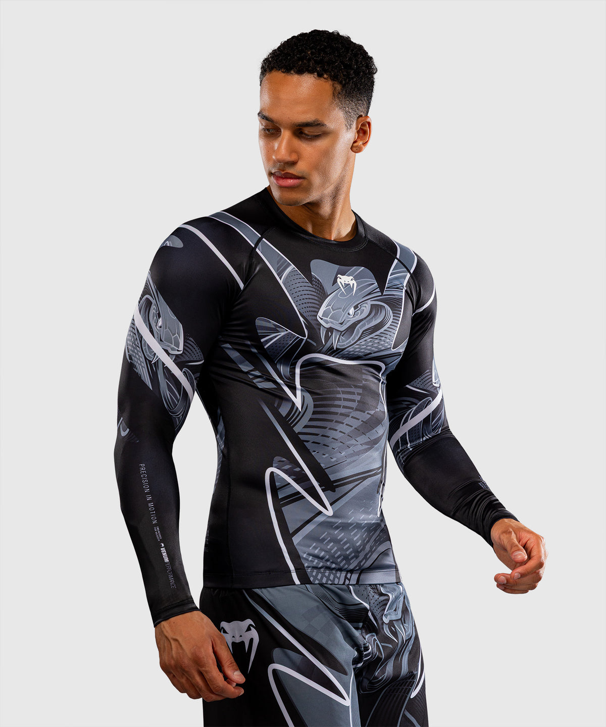 Rashguard manches longues Venum Crimson Viper 2.0 - Noir/Gris
