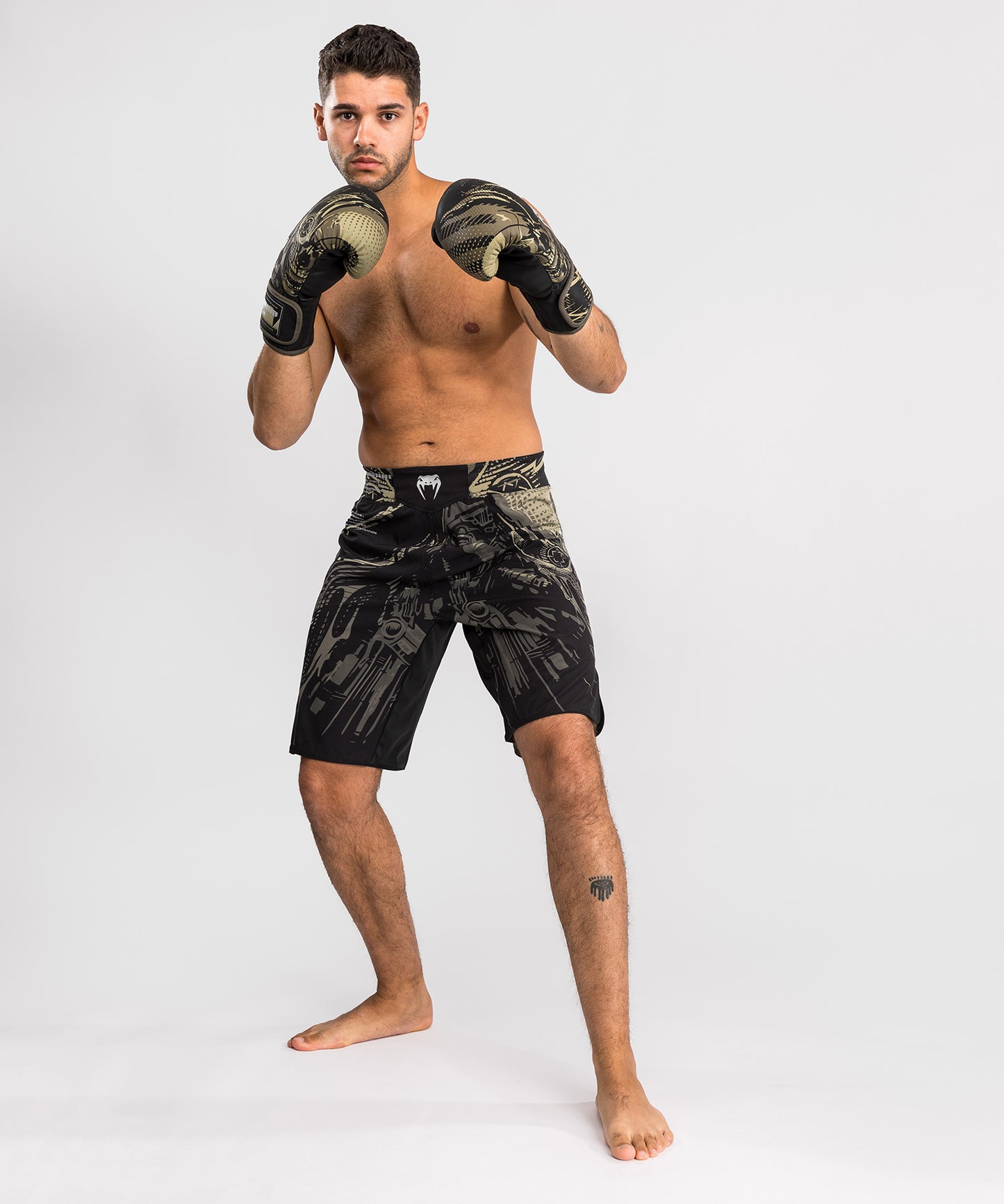 Pantalones cortos de combate Venum Space Invader - Negro/Arena