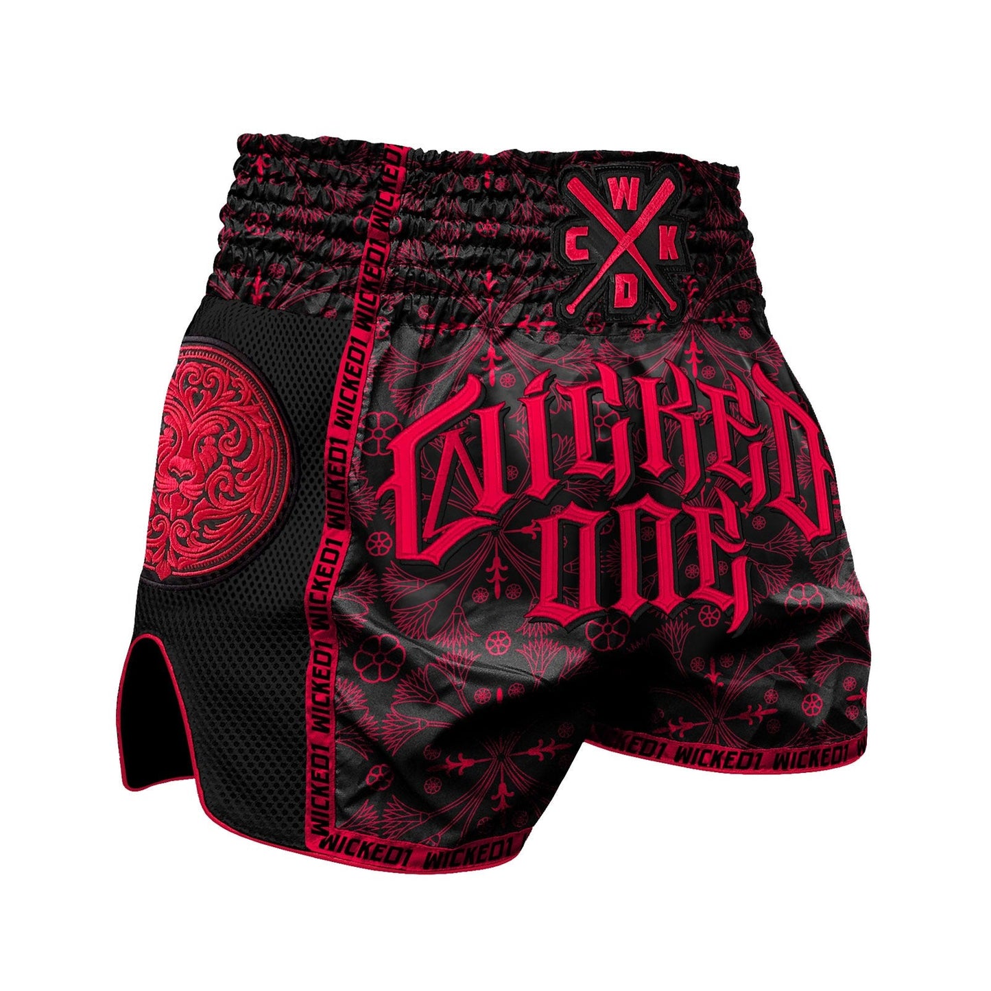 Short Muay Thai Wicked One Kingdom - Rouge