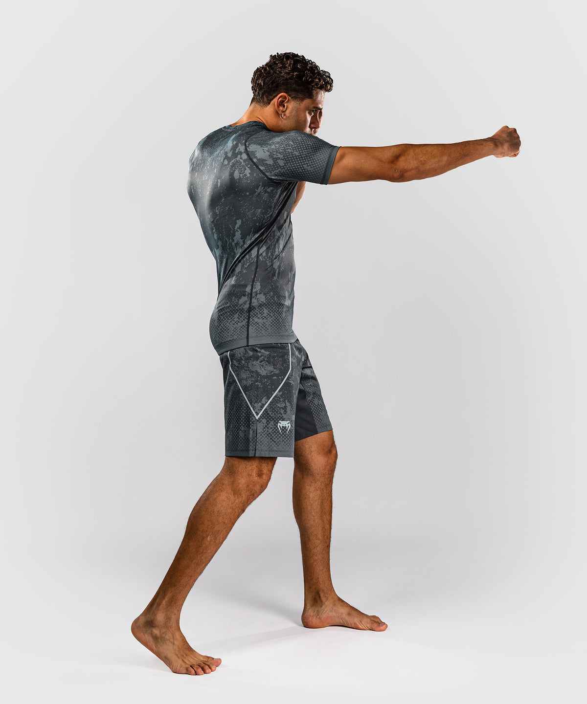 Venum x Batman Rashguard de manga corta - Gris