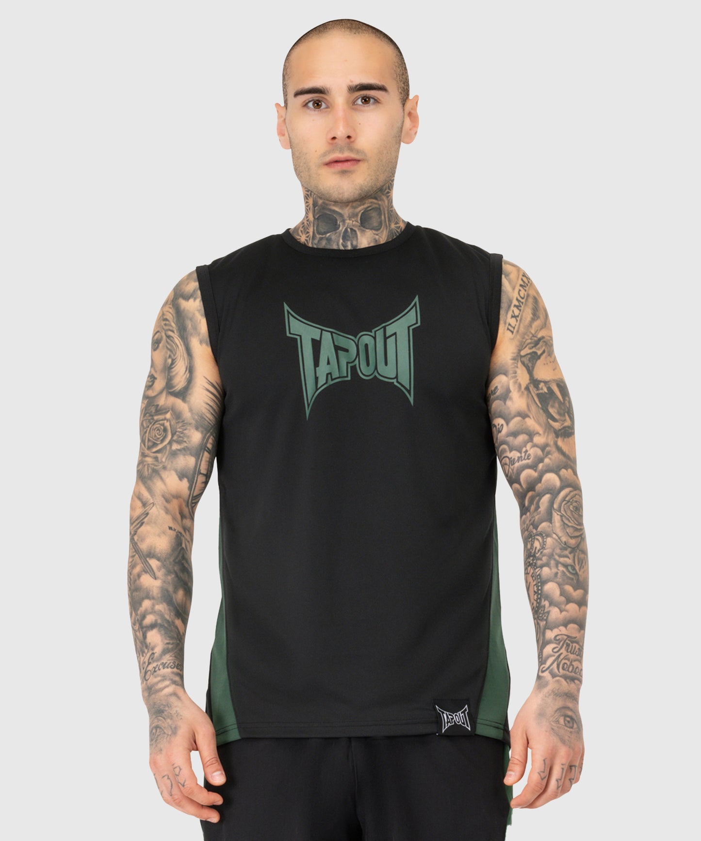 Tapout Training Tank Top - Black/Green