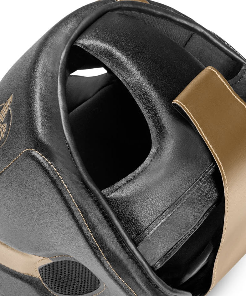 Hayabusa T3 Headgear – Black/Gold