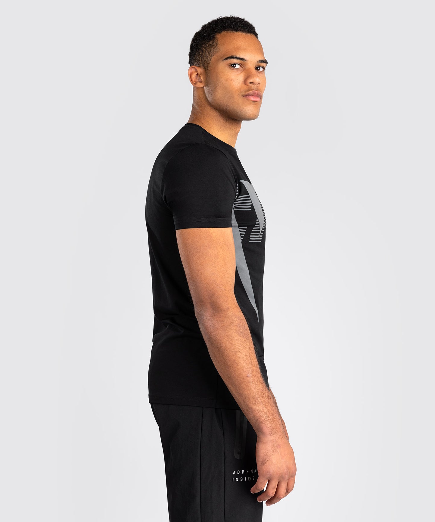 Venum Adrenaline Camiseta – Negro/Gris Plata