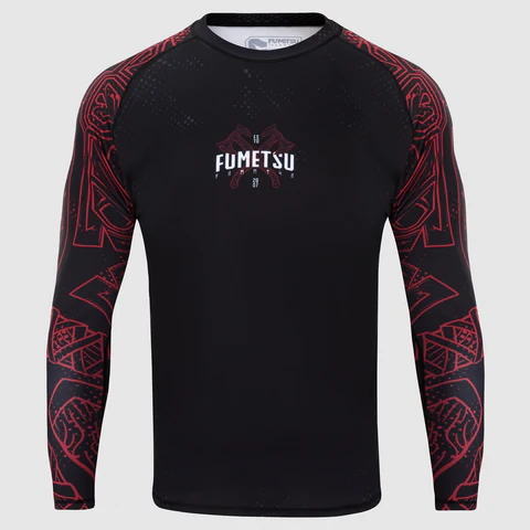 Rashguard Fumetsu Berserker - Manches Longues - Noir/Rouge