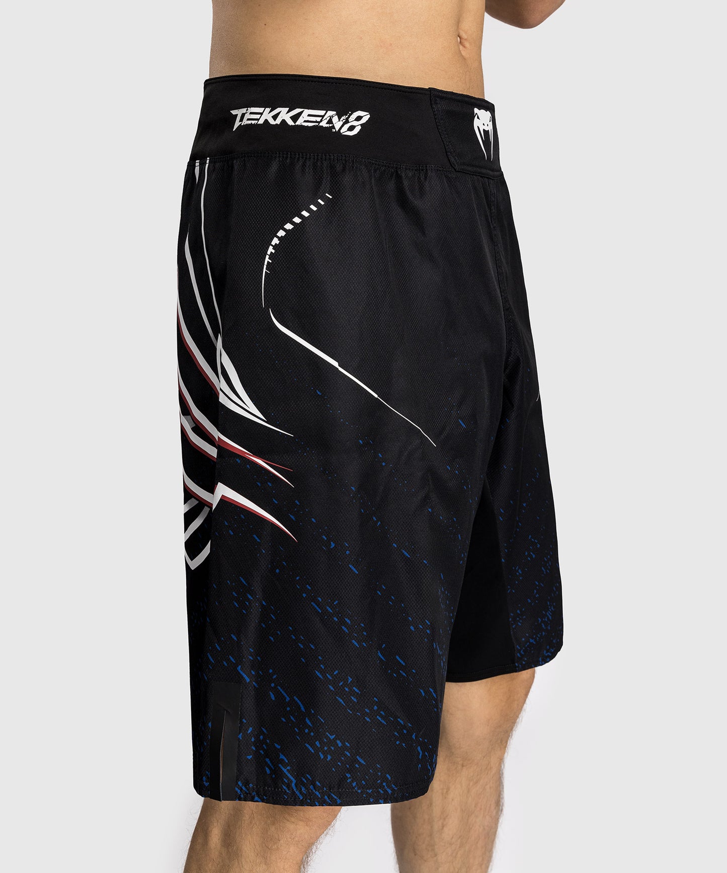 Short de combat Venum x TEKKEN 8 - Jin Kazama - Bleu/Noir/Blanc