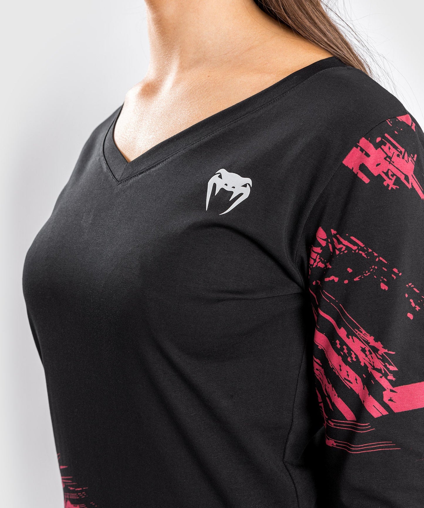 T-Shirt UFC Venum Authentic Fight Week 2.0 - For Women - Long Sleeve - Black/Red