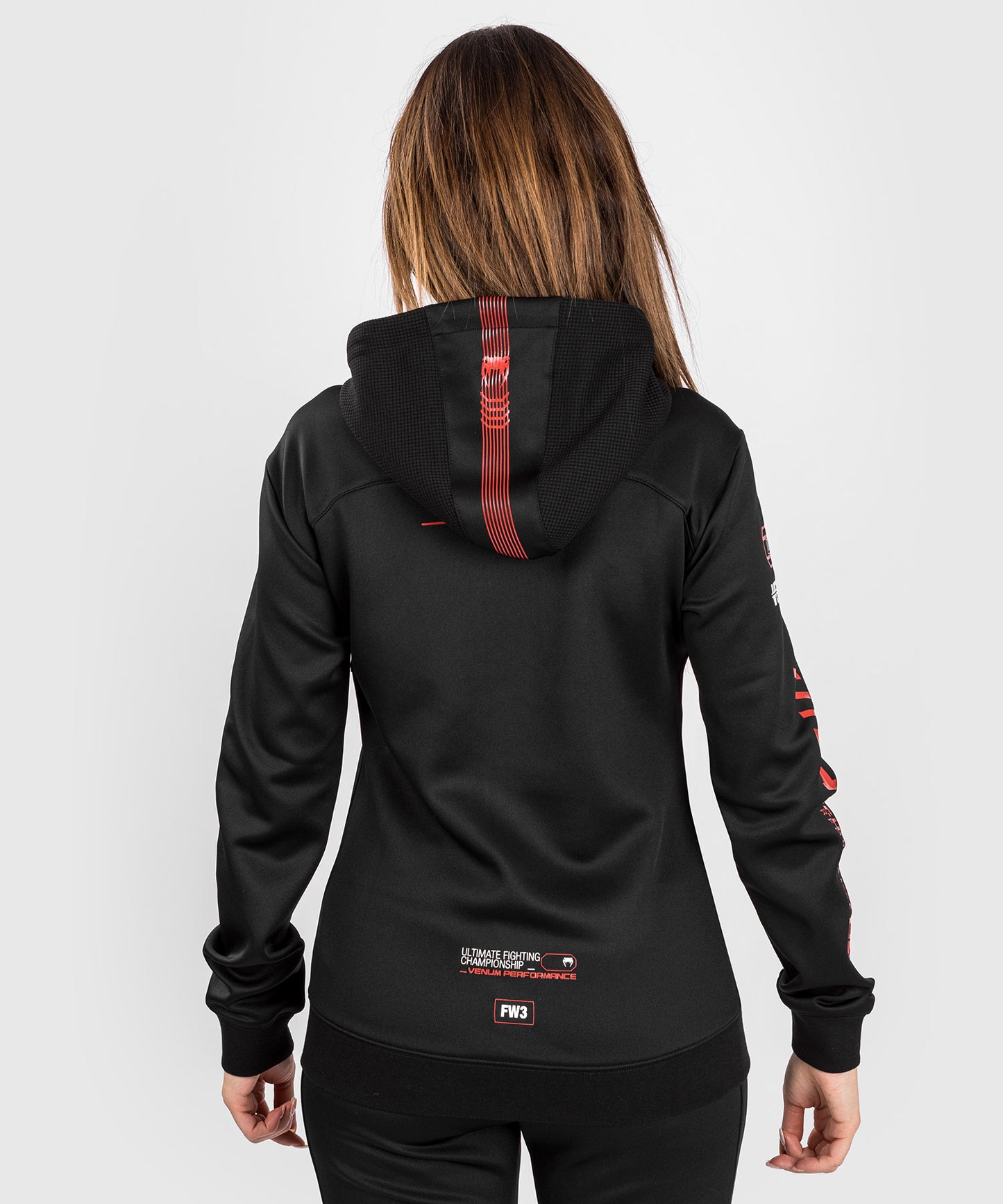 Sweatshirt zippé à capuche pour Femmes UFC Adrenaline by Venum Fight Week - Noir
